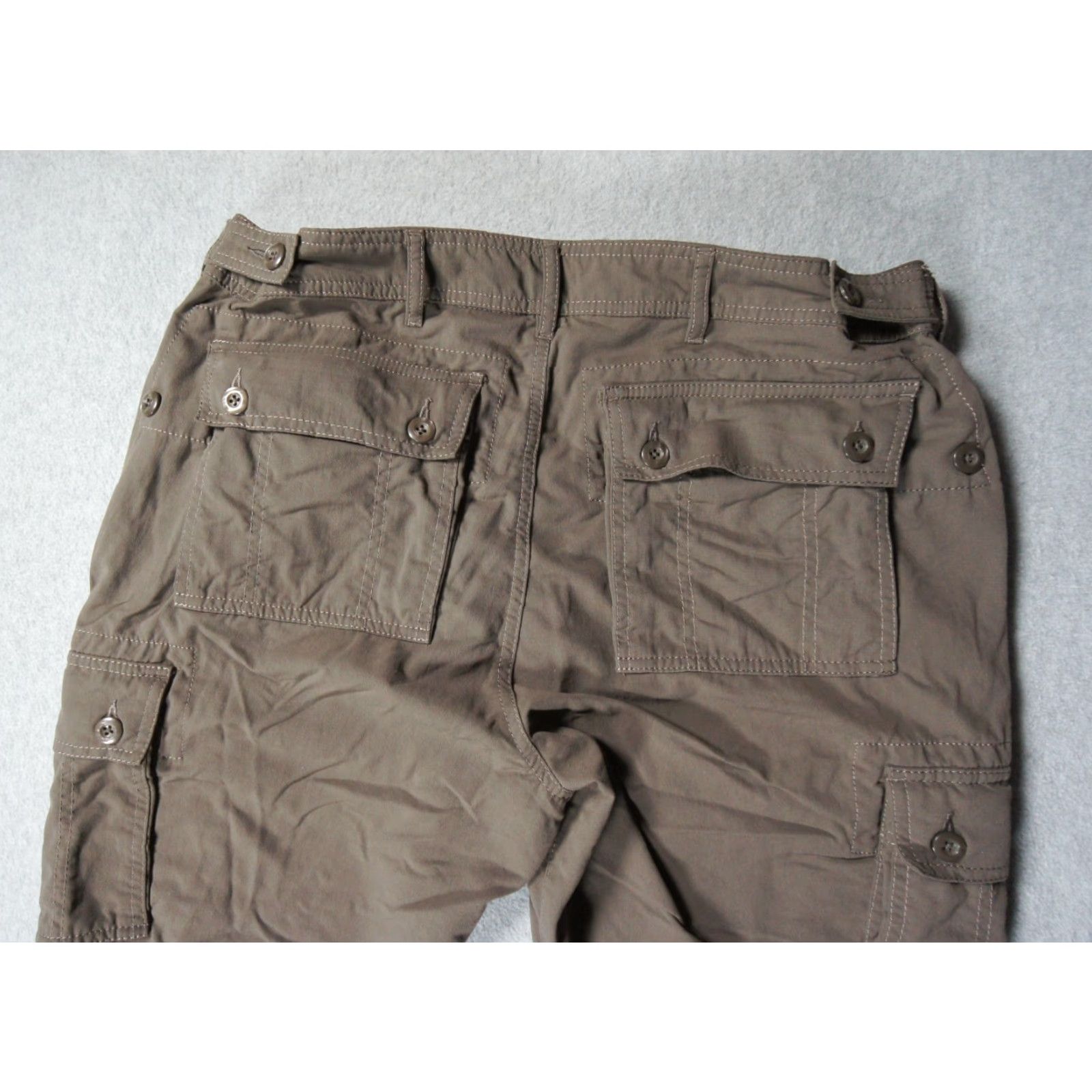 Vintage Clothing Arts Pants Mens 34x30 Brown Cargo Pockets 5-Pocket Design Travel Pick Pocket Proof Cargo Pants Mens Brown Size US 34 / EU 50 - 6 Thumbnail