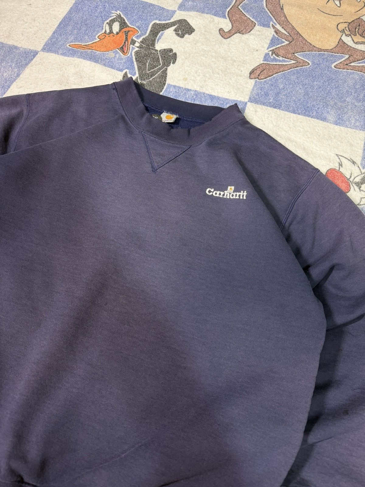 Carhartt Vintage distressed carhartt crewneck sweatshirt Size US XL / EU 56 / 4 - 2 Thumbnail