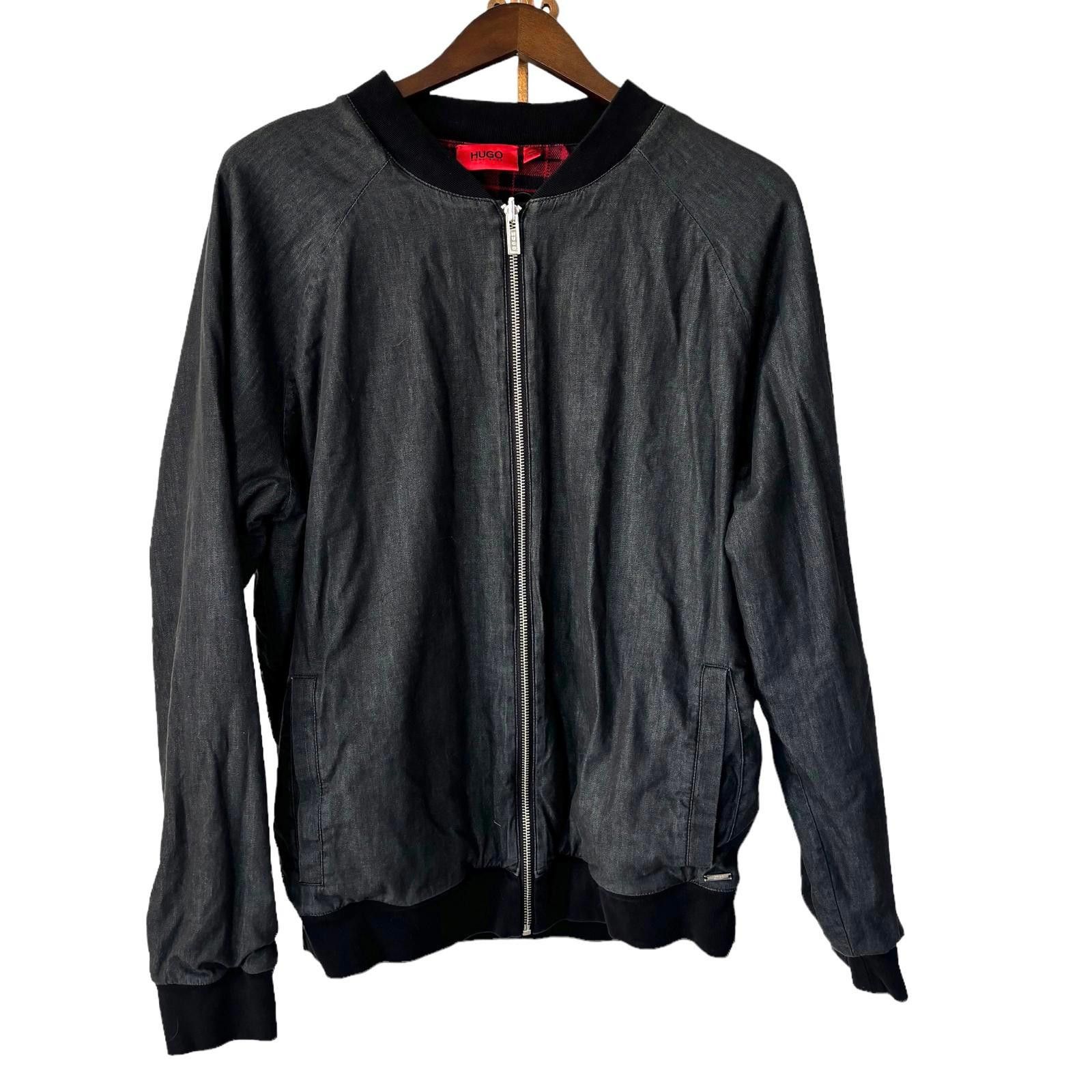 Designer HUGO BOSS Slim Fit Jersey Bomber Jacket Size US XL / EU 56 / 4 - 2 Thumbnail