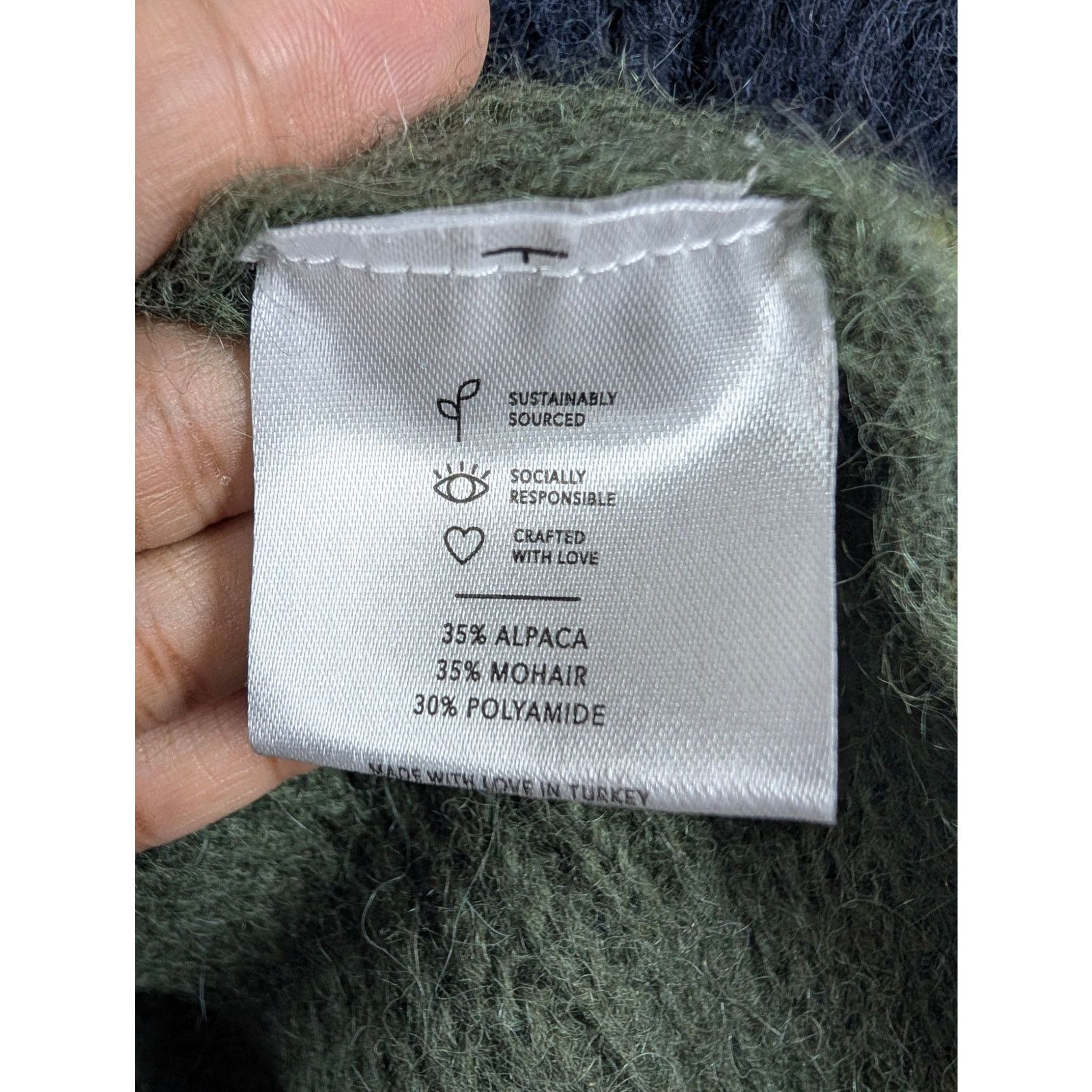 REVOLVE Revolve Cordova Alpaca Mohair Colorblock Fuzzy Knit Sweater Size S / US 4 / IT 40 - 5 Thumbnail