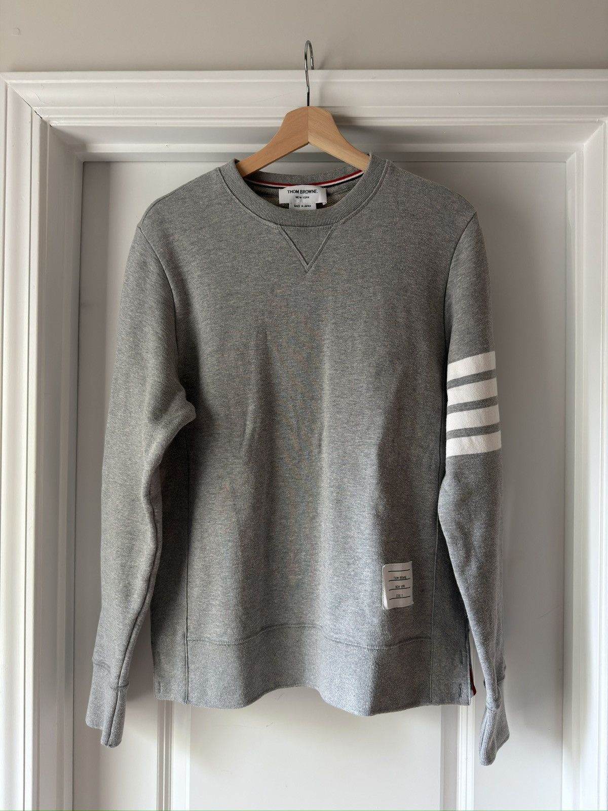 Thom Browne Thome Browne 4-Bar Cotton Classic Sweatshirt Size US M / EU 48-50 / 2 - 1 Thumbnail