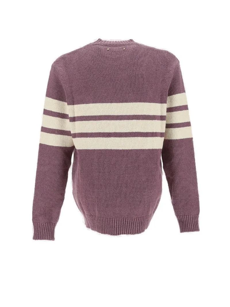 Golden Goose o1y0125 Logo Crewneck Sweater in Dark Nude/Cream Size US L / EU 52-54 / 3 - 2 Thumbnail