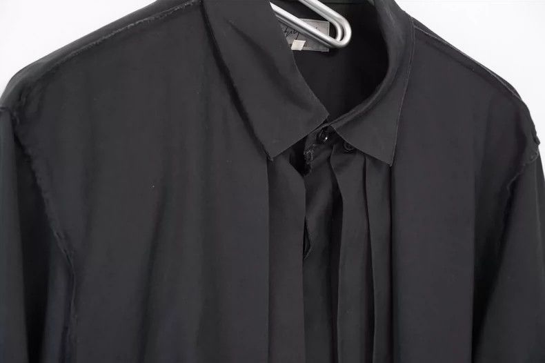 Yohji Yamamoto Yohji Yamamoto11AW Multi Placket Black Shirt 2503-Nextarrow Size US M / EU 48-50 / 2 - 2 Thumbnail