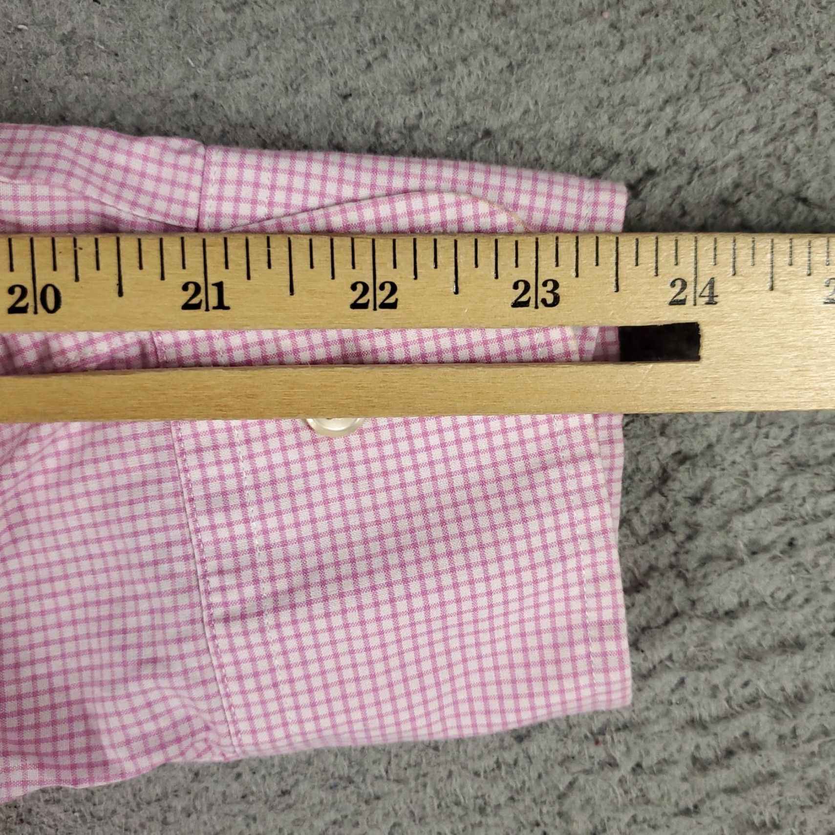 Ralph Lauren Ralph Lauren Dress Shirt Mens Size 16 Purple Check Long Sleeve Button-Up Regular Fit Size 42R - 6 Thumbnail