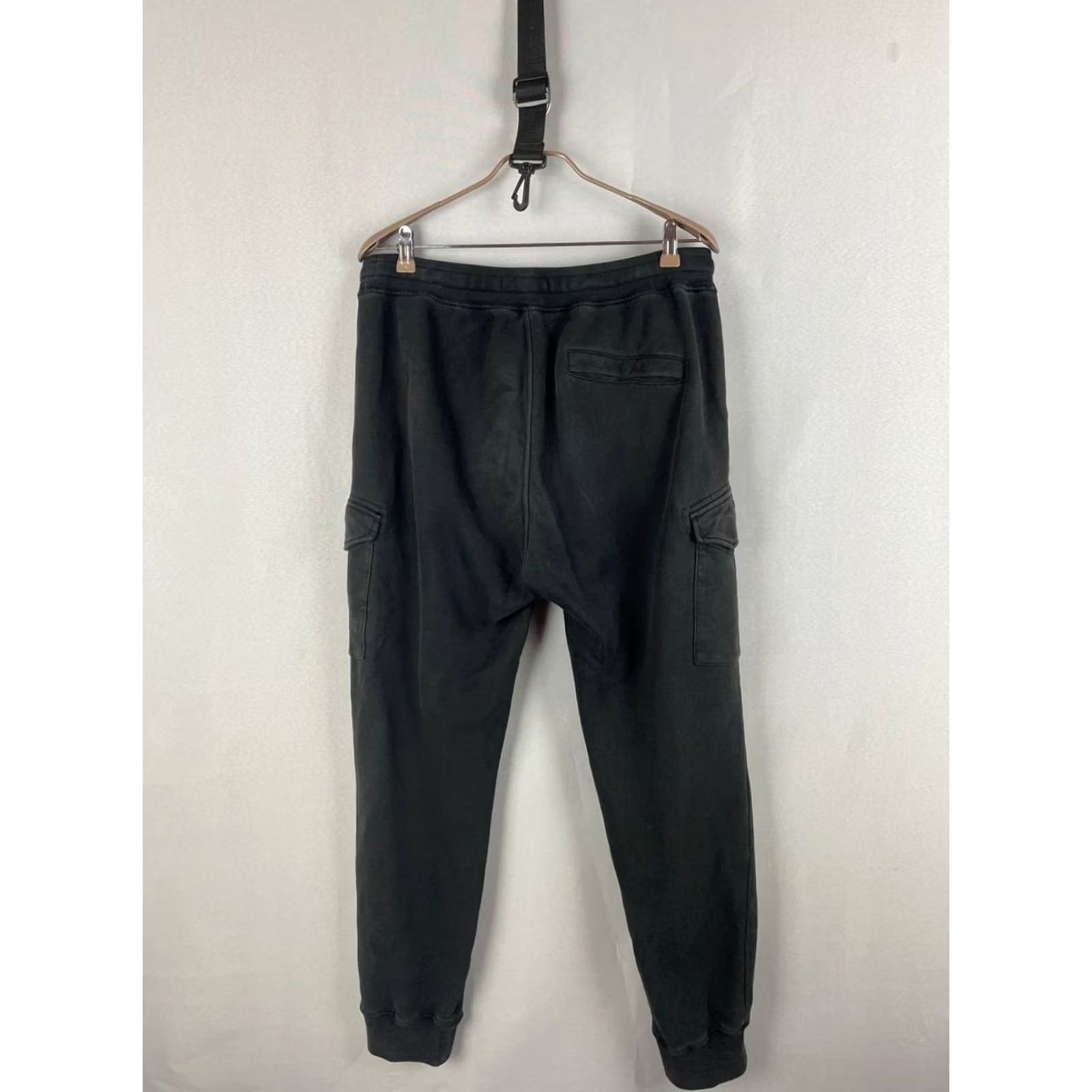 Stone Island Stone Island Mens Pant L Black Cotton Drawstring Joggers Pockets Cargo Pocket Slash Pocket Regular Waist 32in Inseam 31in Size US 33 - 2 Thumbnail