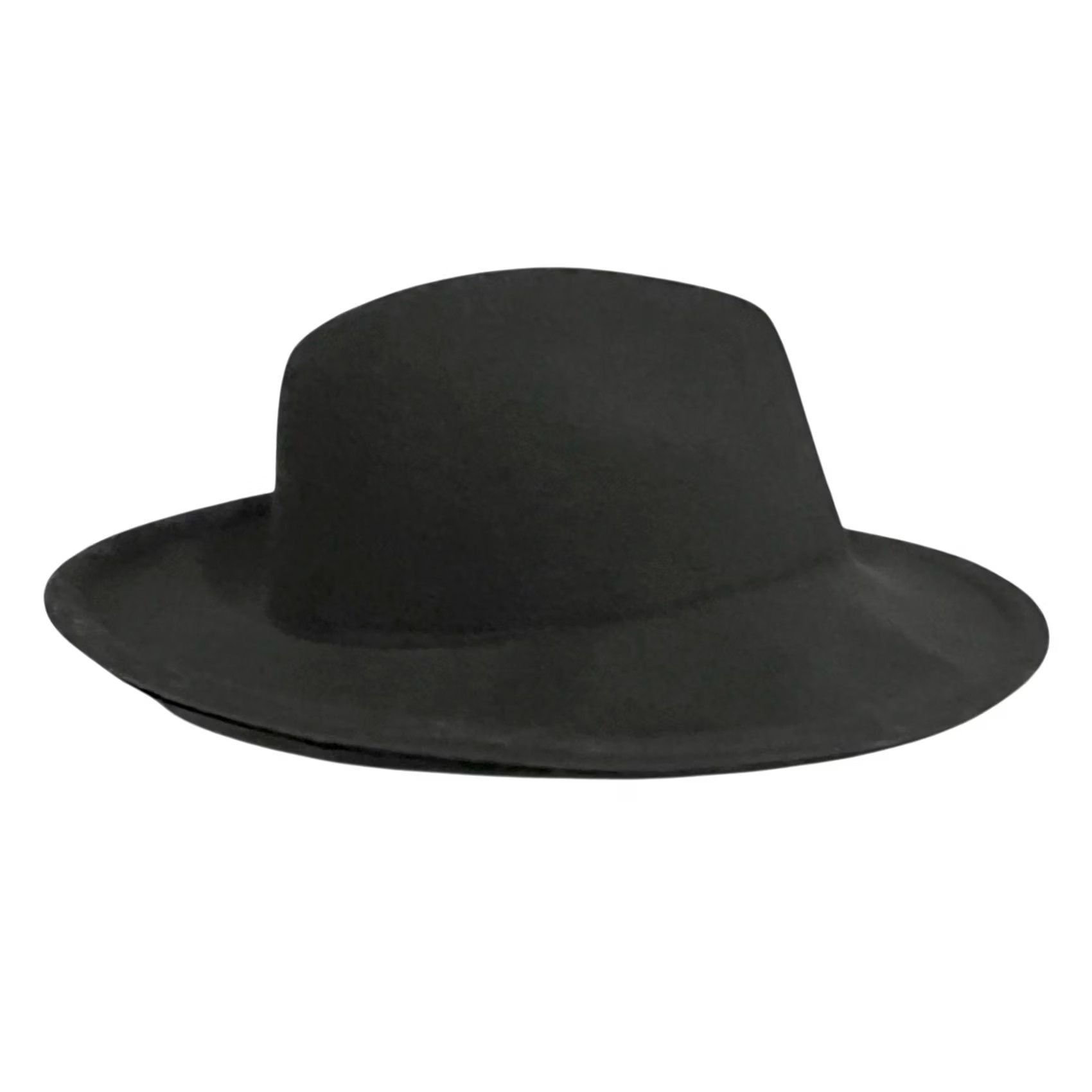 FELT VINTAGE Peter Grimm Fedora Hat Women’s One Size Black Wool Felt Fedora Women 100% Wool Solid Pattern China Size ONE SIZE - 4 Thumbnail