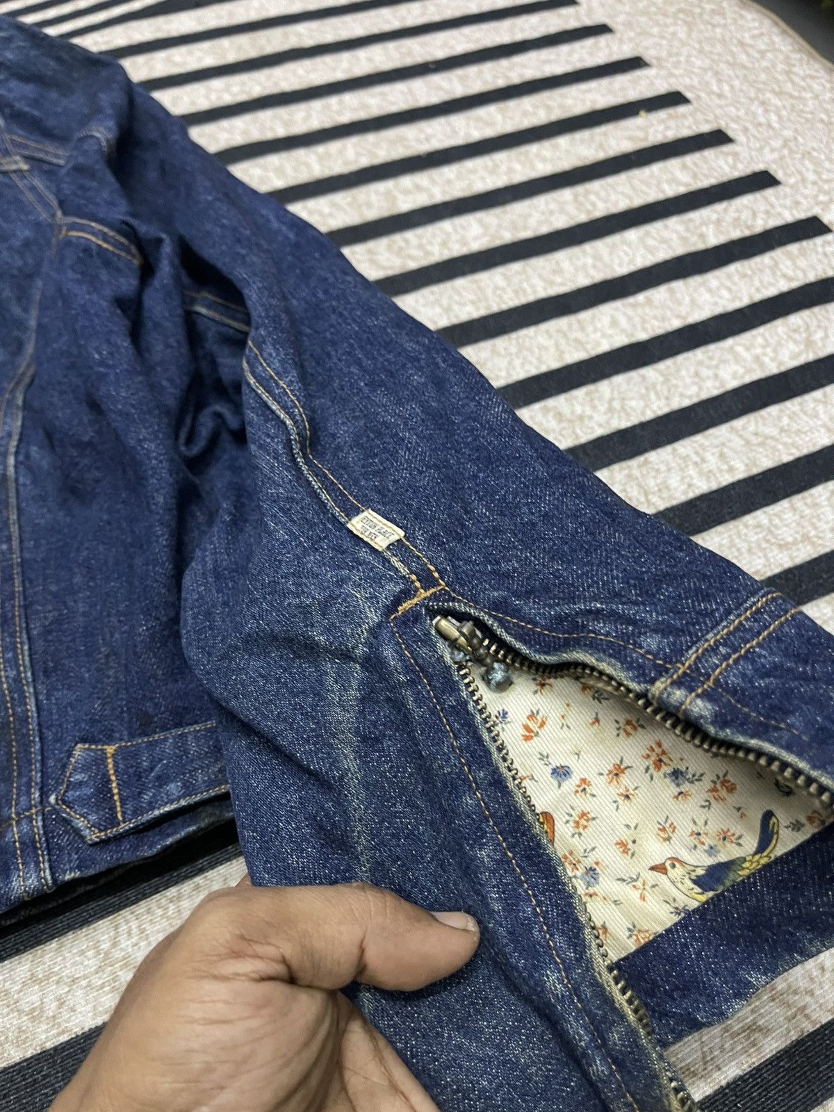 PPFM 90s PEYTON PLACE FOR MEN (PPFM) DENIM LEATHER BIKER JACKET Size US S / EU 44-46 / 1 - 18 Thumbnail