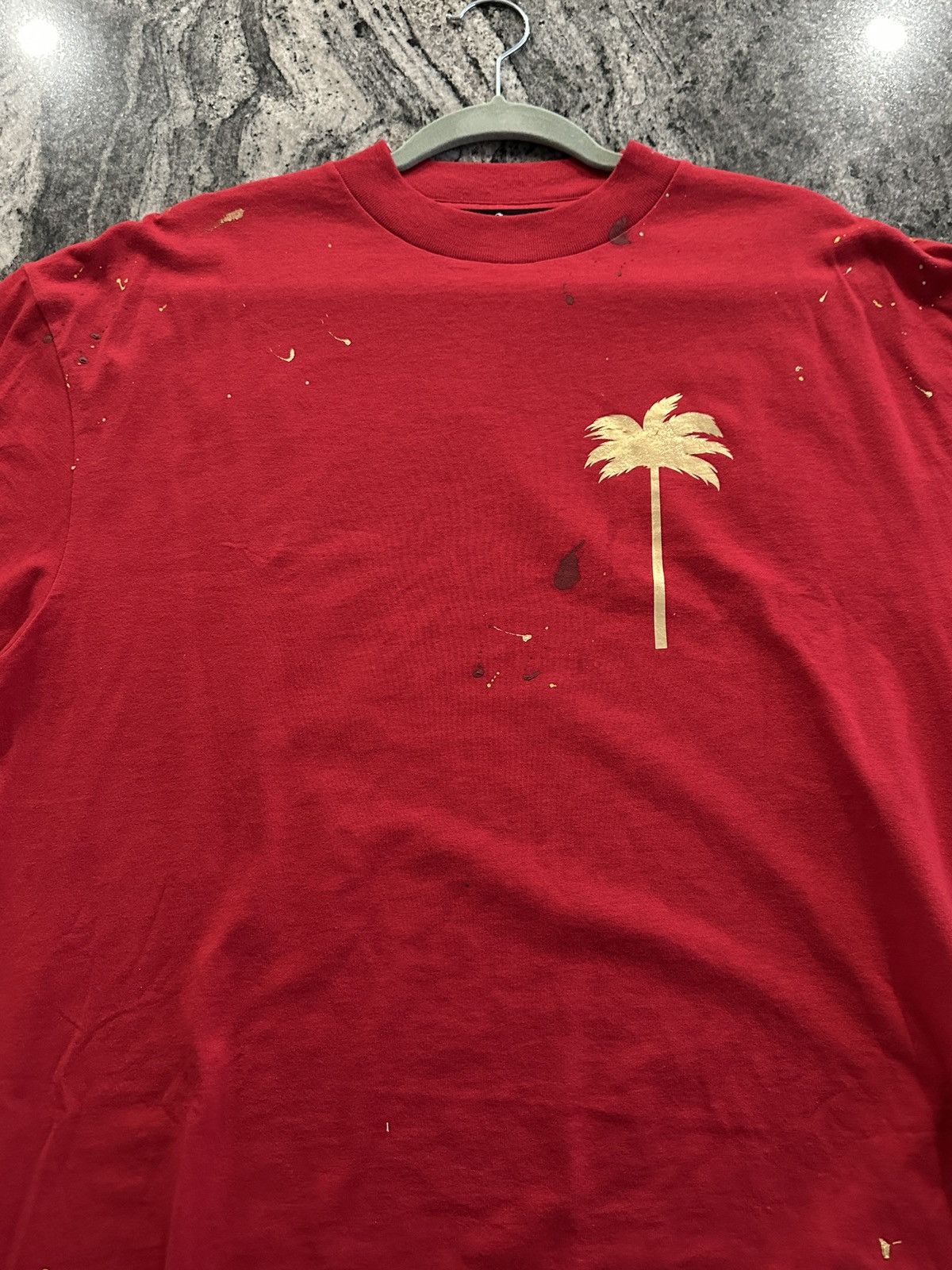 Palm Angels Palm Angels paint splatter tee Size US M / EU 48-50 / 2 - 1 Thumbnail