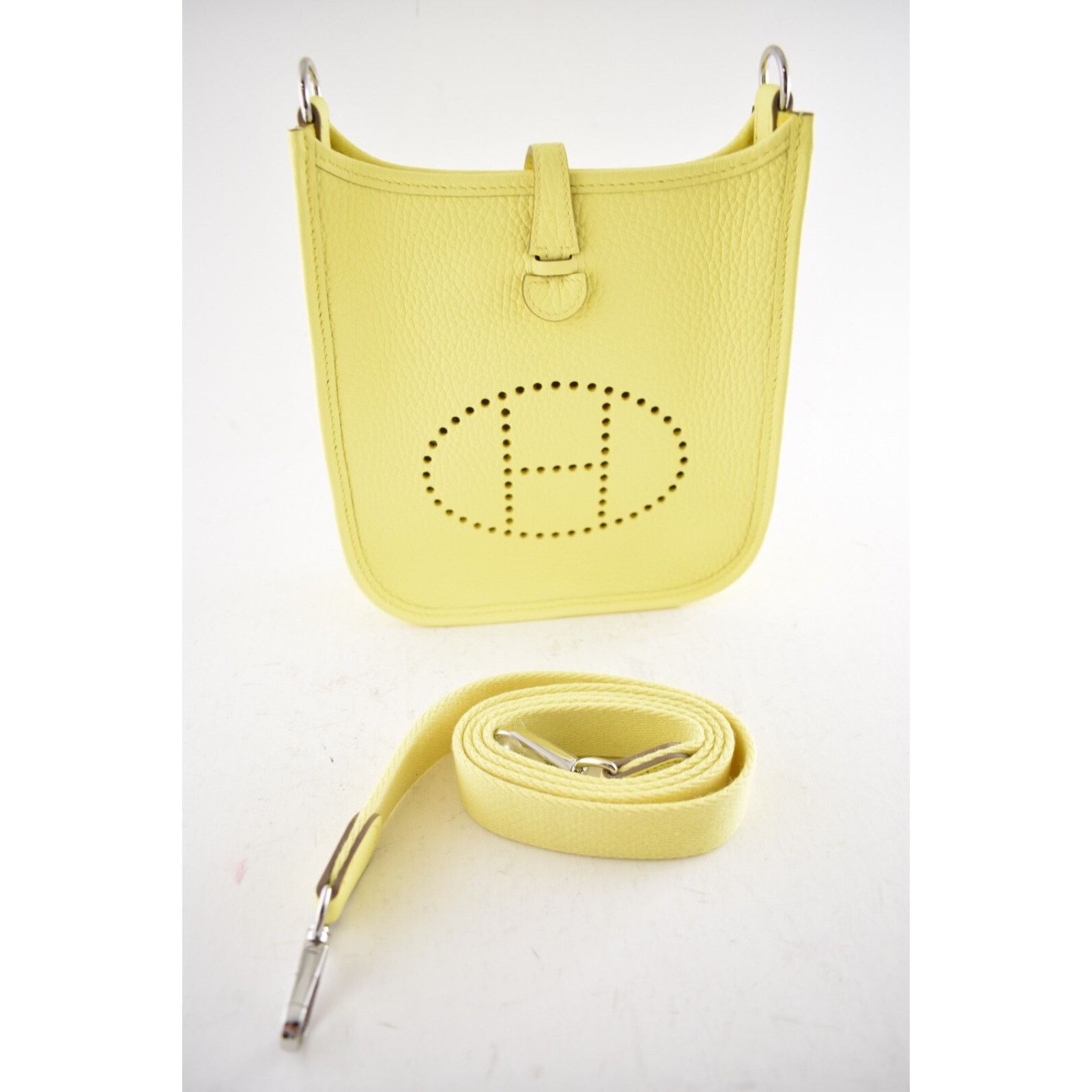 Hermes Hermes Mini Limoncello Yellow Leather Crossbody Shoulder Bag Size ONE SIZE - 4 Thumbnail