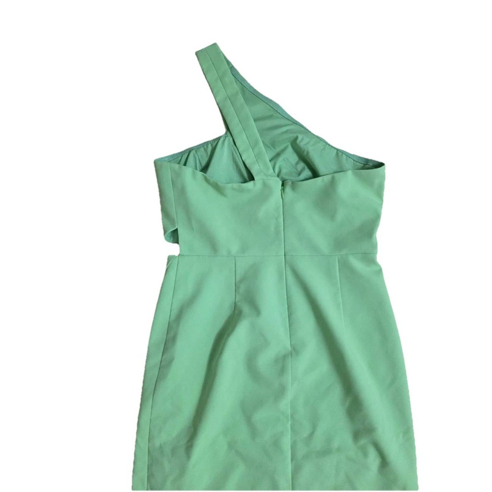 & Other Stories Aidan by Aidan Mattox Cutout Gown Green Size 10 A001116 Size L / US 10 / IT 46 - 4 Thumbnail