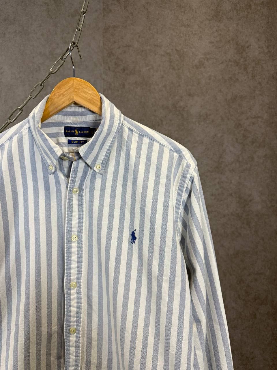 Polo Ralph Lauren Polo Ralph Lauren designer striped logo shirt Size US L / EU 52-54 / 3 - 2 Thumbnail