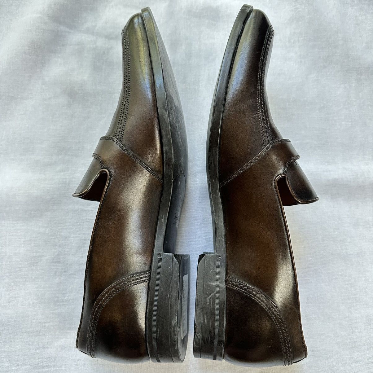 Bally New Bally $975 Lavoli Brown Leather Slip On Loafers 10D Size US 10 / EU 43 - 7 Thumbnail