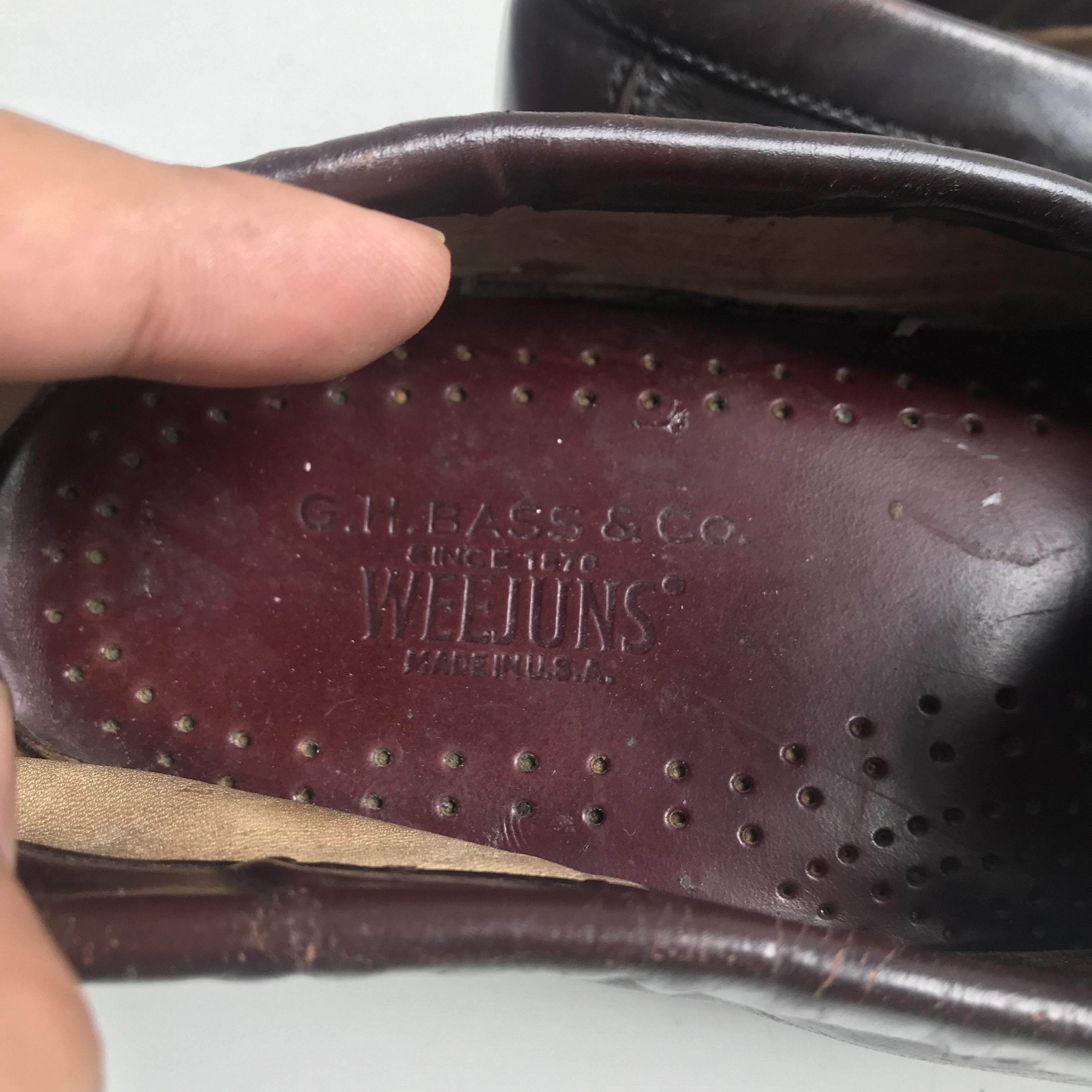 Bass × G.H. Bass & Co. × Vintage Vintage GH Bass Weejuns Penny Loafer Wine Walton brunell Size US 9 / EU 42 - 9 Thumbnail