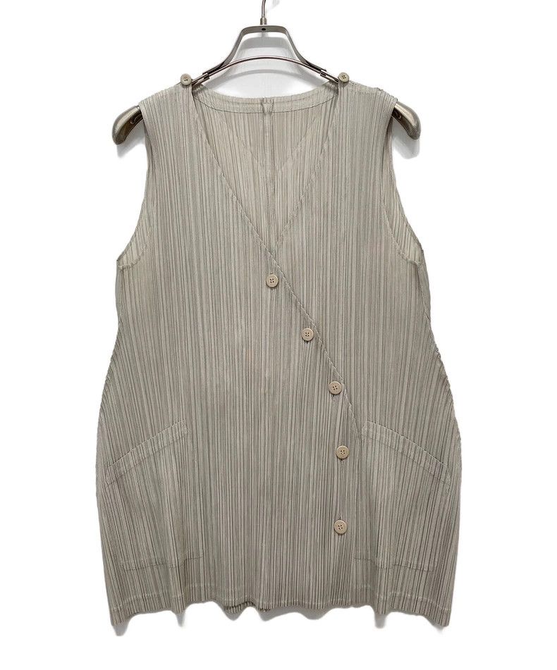 Issey Miyake Issey Miyake size:4 Grey pleated and deformed vest Size S / US 4 / IT 40 - 5 Thumbnail