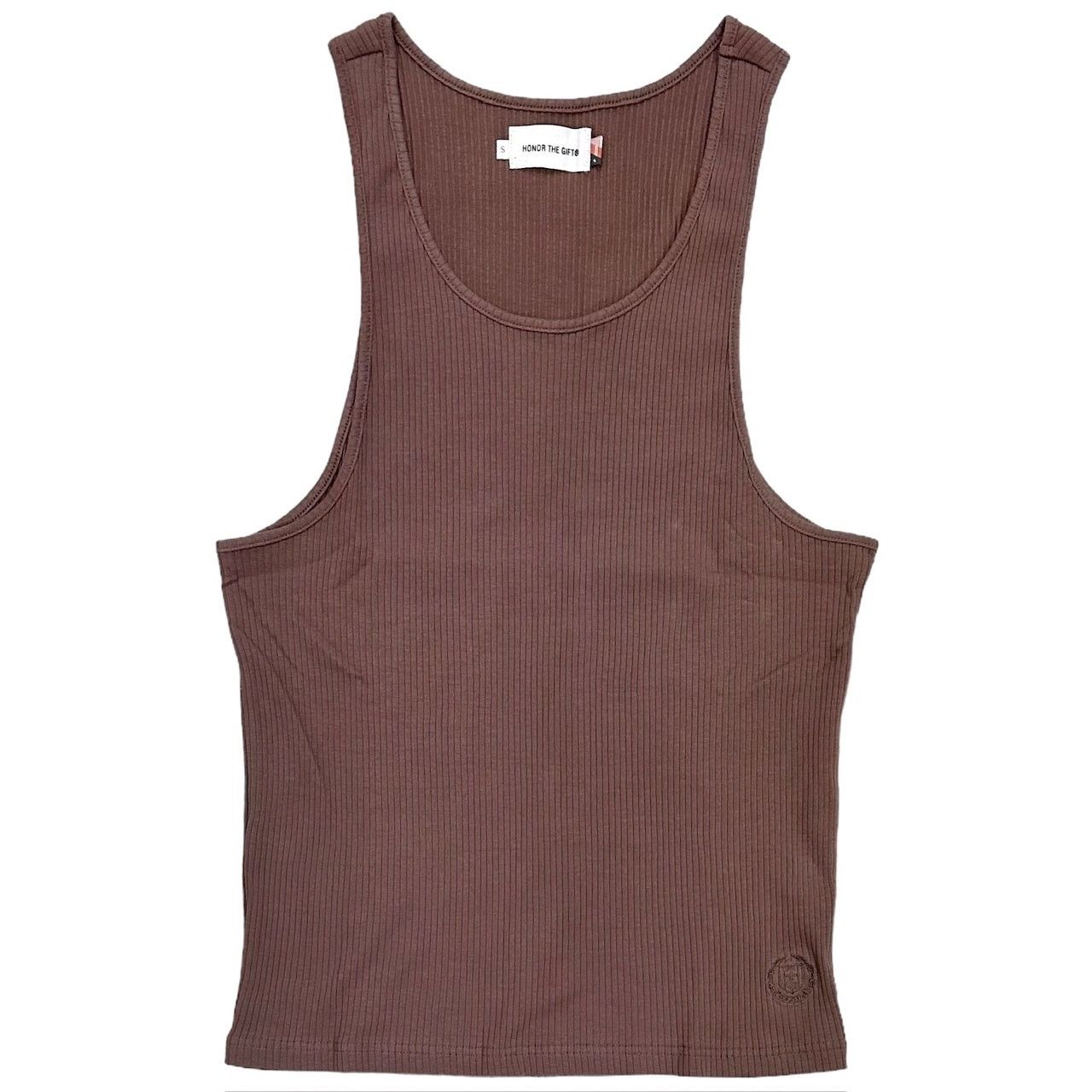 Honor the Gift Honor The Gift Mens LA Embroidered HTG Logo Ribbed Knit Tank Size US XL / EU 56 / 4 - 1 Thumbnail