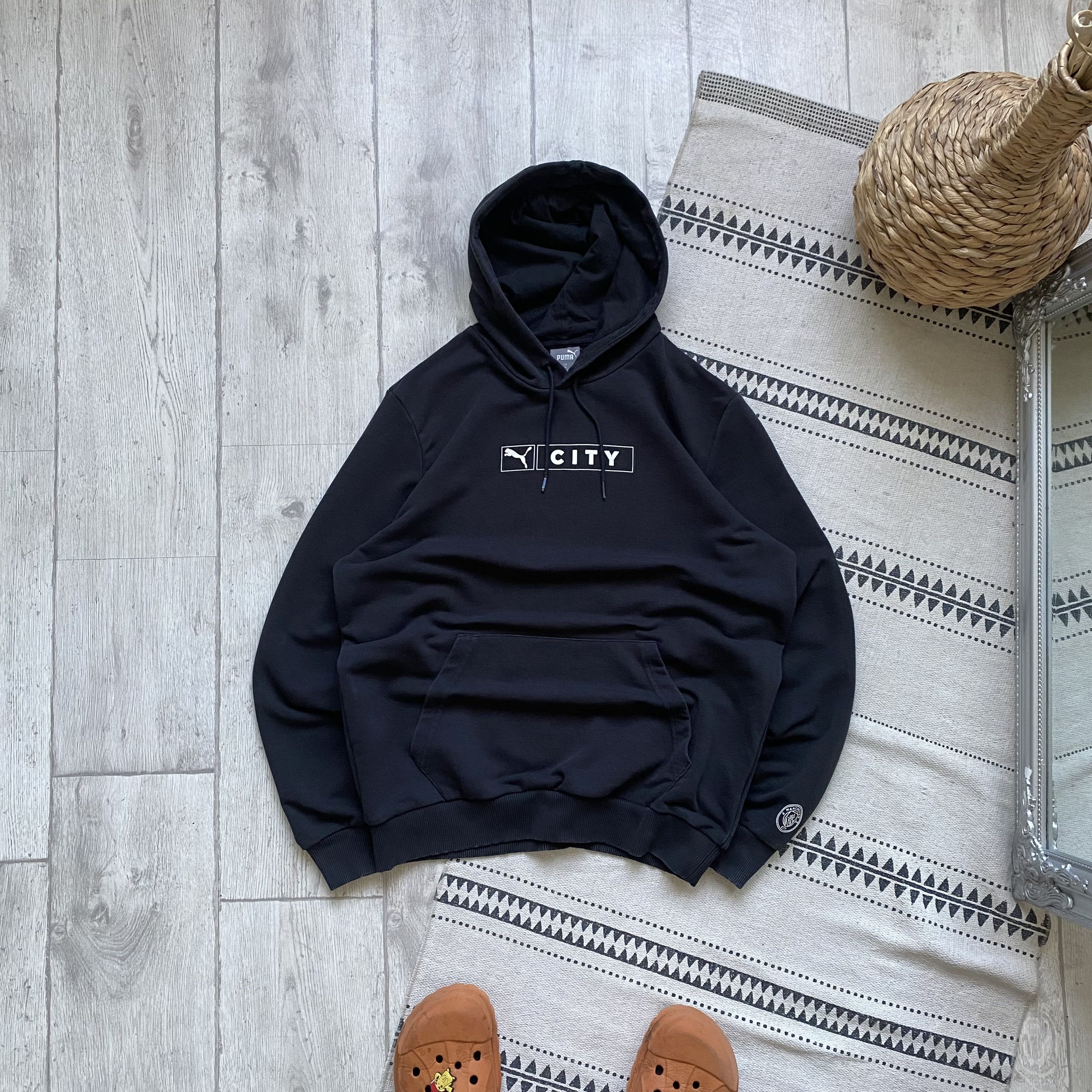 Puma ⚽️ Puma Manchester City hoodie Blockore big logo Nike Umbro Size US S / EU 44-46 / 1 - 2 Thumbnail