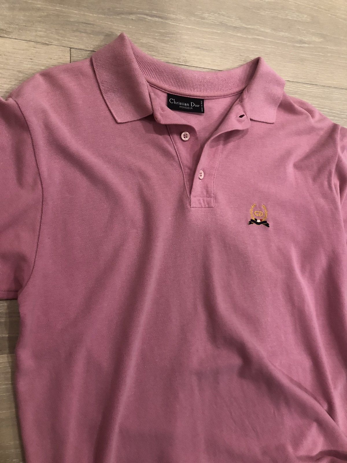 Christian Dior Monsieur × Designer × Dior Christian Dior Pink Vintage Polo shirt Rare Size US M / EU 48-50 / 2 - 3 Thumbnail