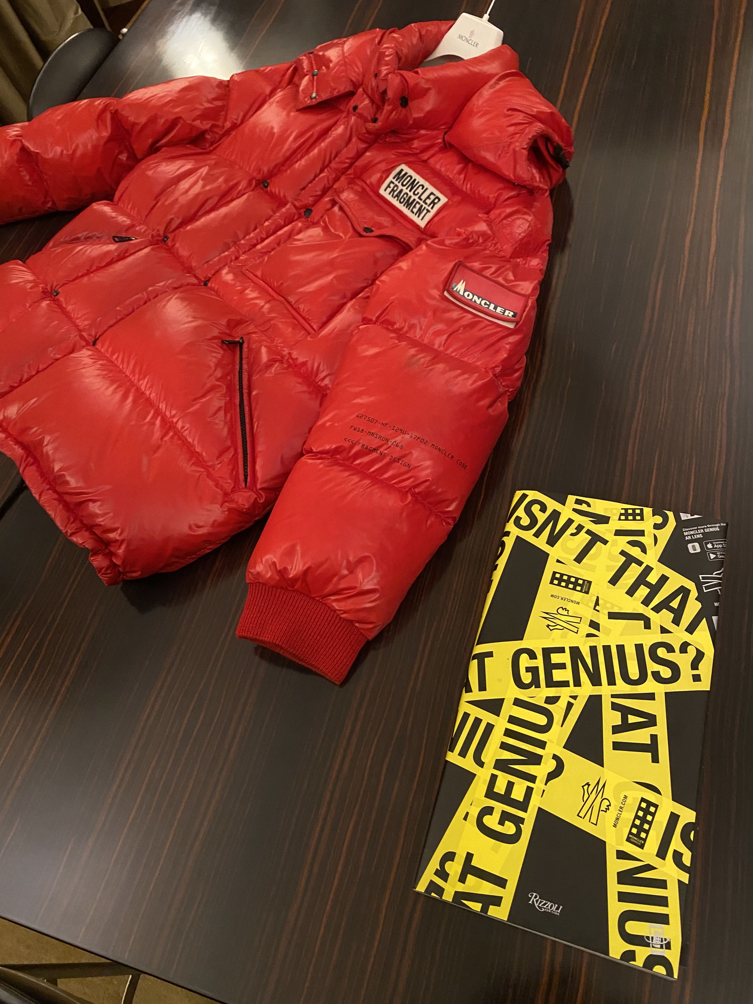 Fragment Design × Moncler × Moncler Genius "MONCLER x FRAGMENT" RED PUFFER JACKET Size US M / EU 48-50 / 2 - 8 Thumbnail