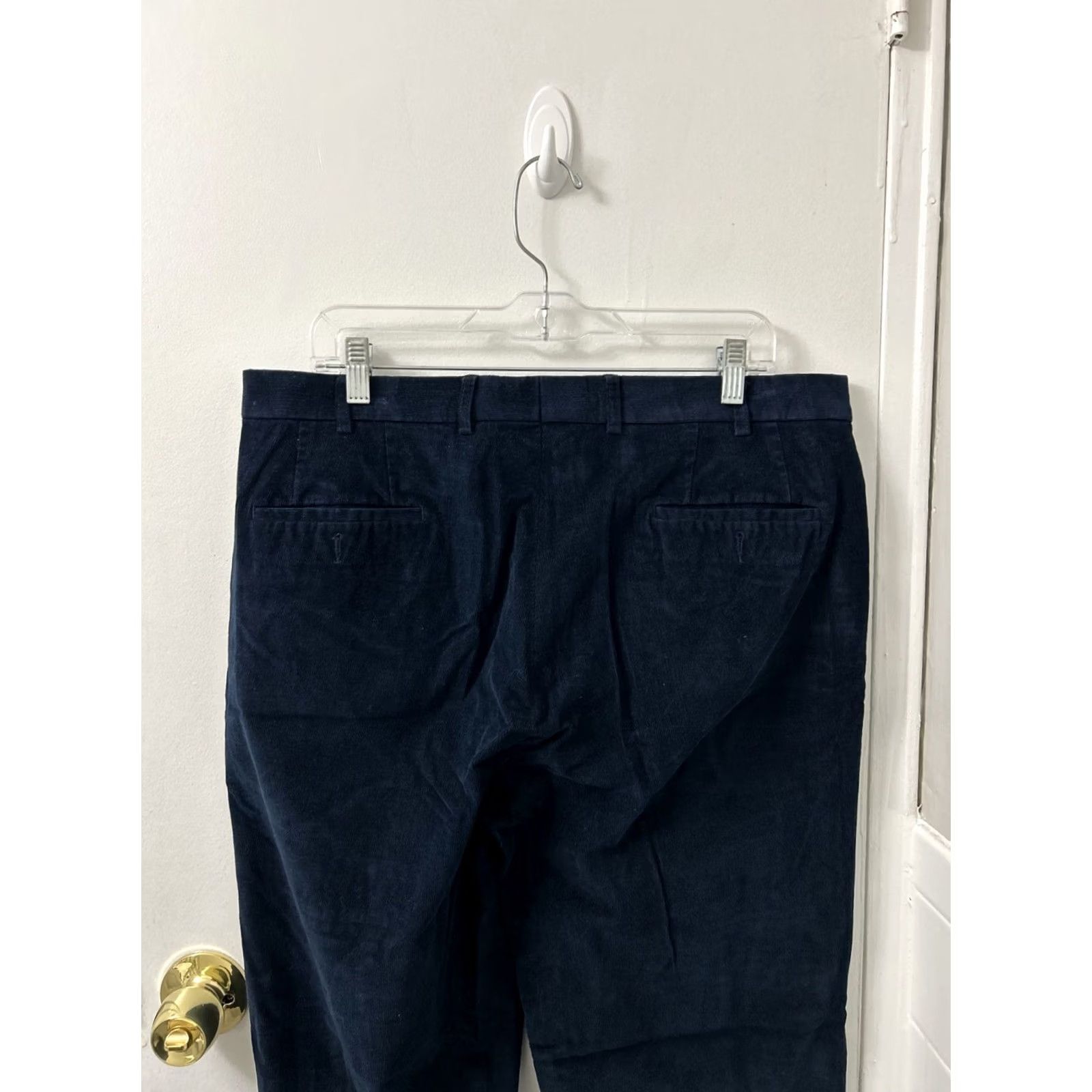 Ralph Lauren VINTAGE Lauren Ralph Lauren Corduroy Pants Mens 36x34 Blue Straight Leg Casual Dress Pants Men 90s Preppy USA Mens Size US 36 / EU 52 - 6 Thumbnail