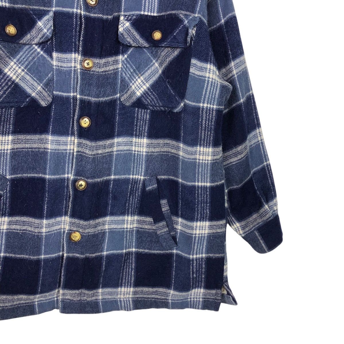 Japanese Brand × Vintage 📌Vintage Flannel Jacket Tartan Hill Crop Issey Miyake Size US L / EU 52-54 / 3 - 5 Thumbnail