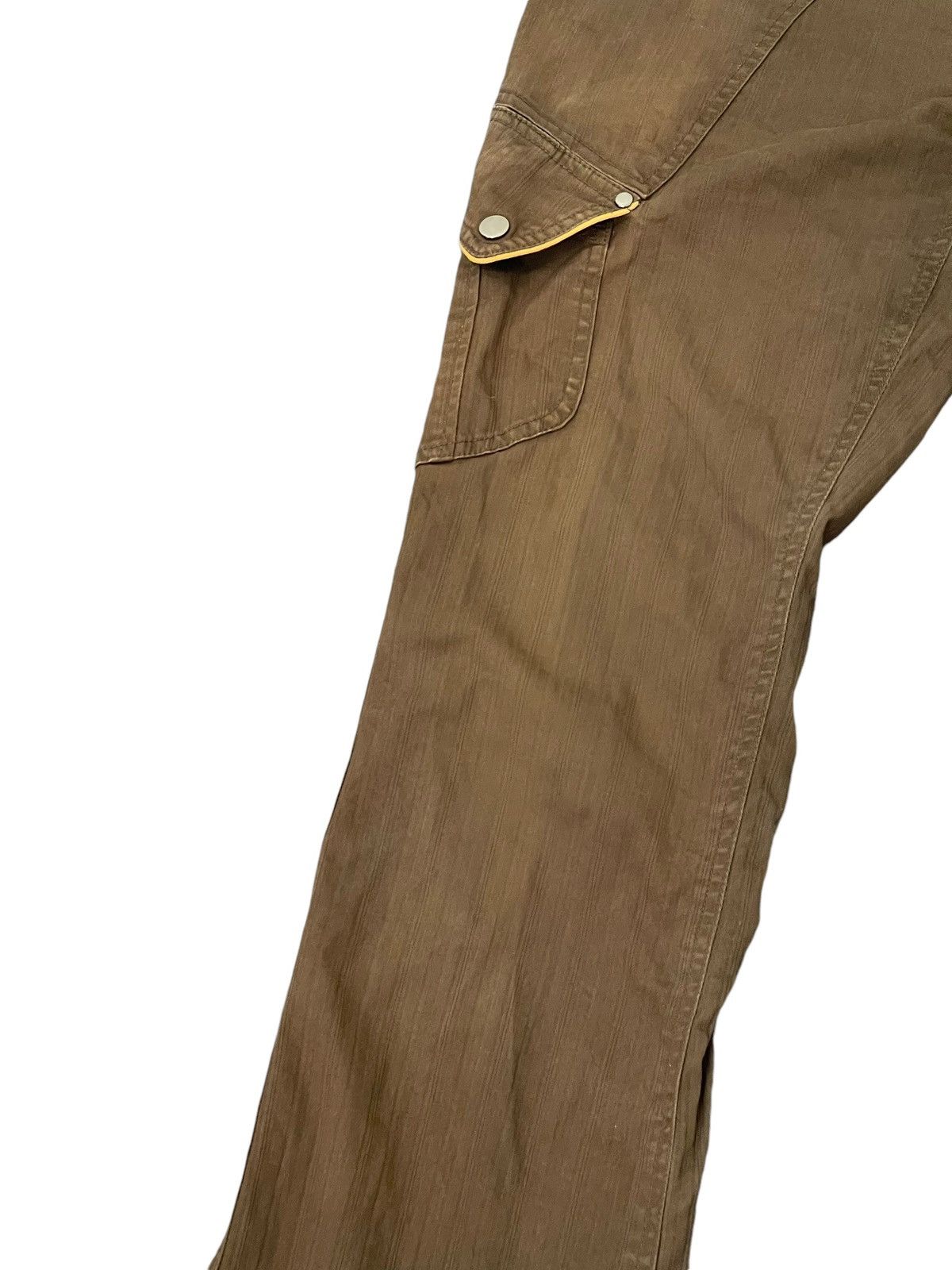 Le Grande Bleu (L.G.B.) Flare Cargo Semantic Design Faded Herringbones 1🟦4 Size US 31 - 15 Thumbnail