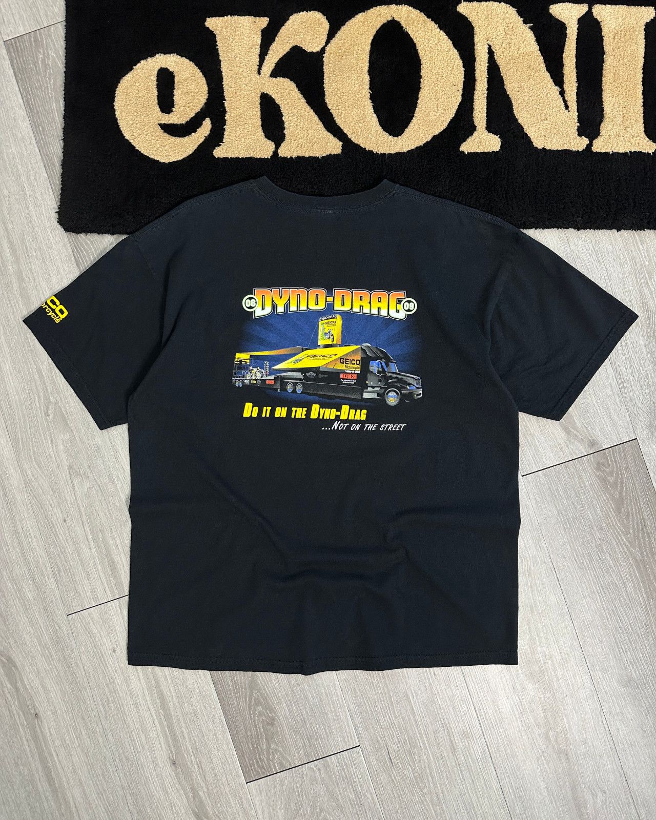 Vintage 2008 Geico Motorcycles Dyno Drag Winner T-Shirt - Size XL Size US XL / EU 56 / 4 - 1 Thumbnail