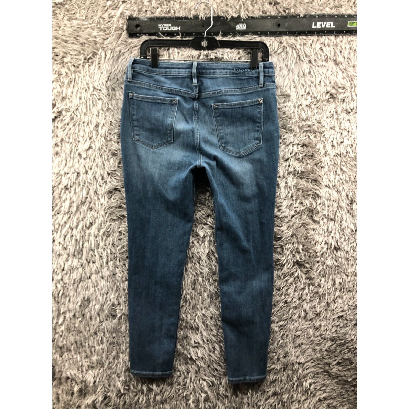 Vintage VIGOSS Marley Skinny Jeans Size 31 Womens Mid Rise Medium Wash Blue Denim Jeans Women Slim 5-Pocket Vintage No?? Size 24" / US 00 / IT 34 - 7 Thumbnail