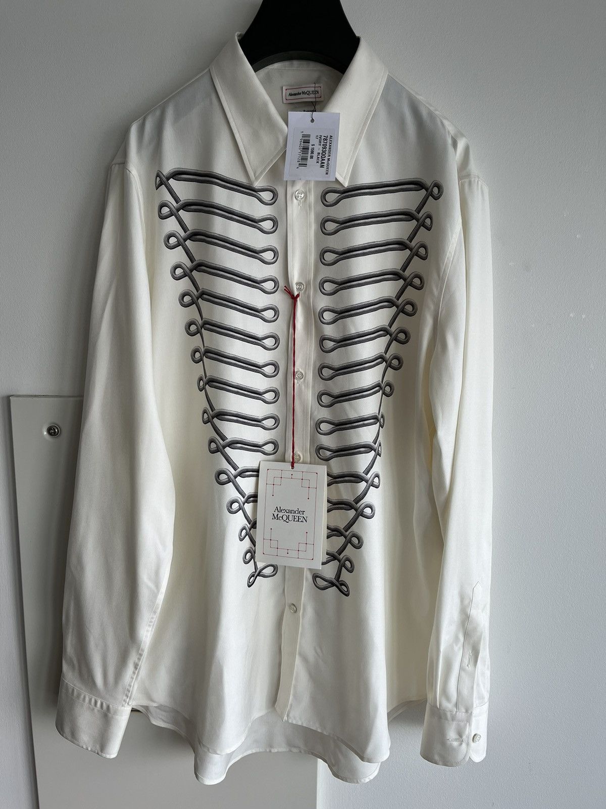 Alexander McQueen × MCQ × McQ Alexander McQueen Rare $1,800 Alexander McQueen Super Runway Celebrity Shirt Size US XL / EU 56 / 4 - 5 Thumbnail