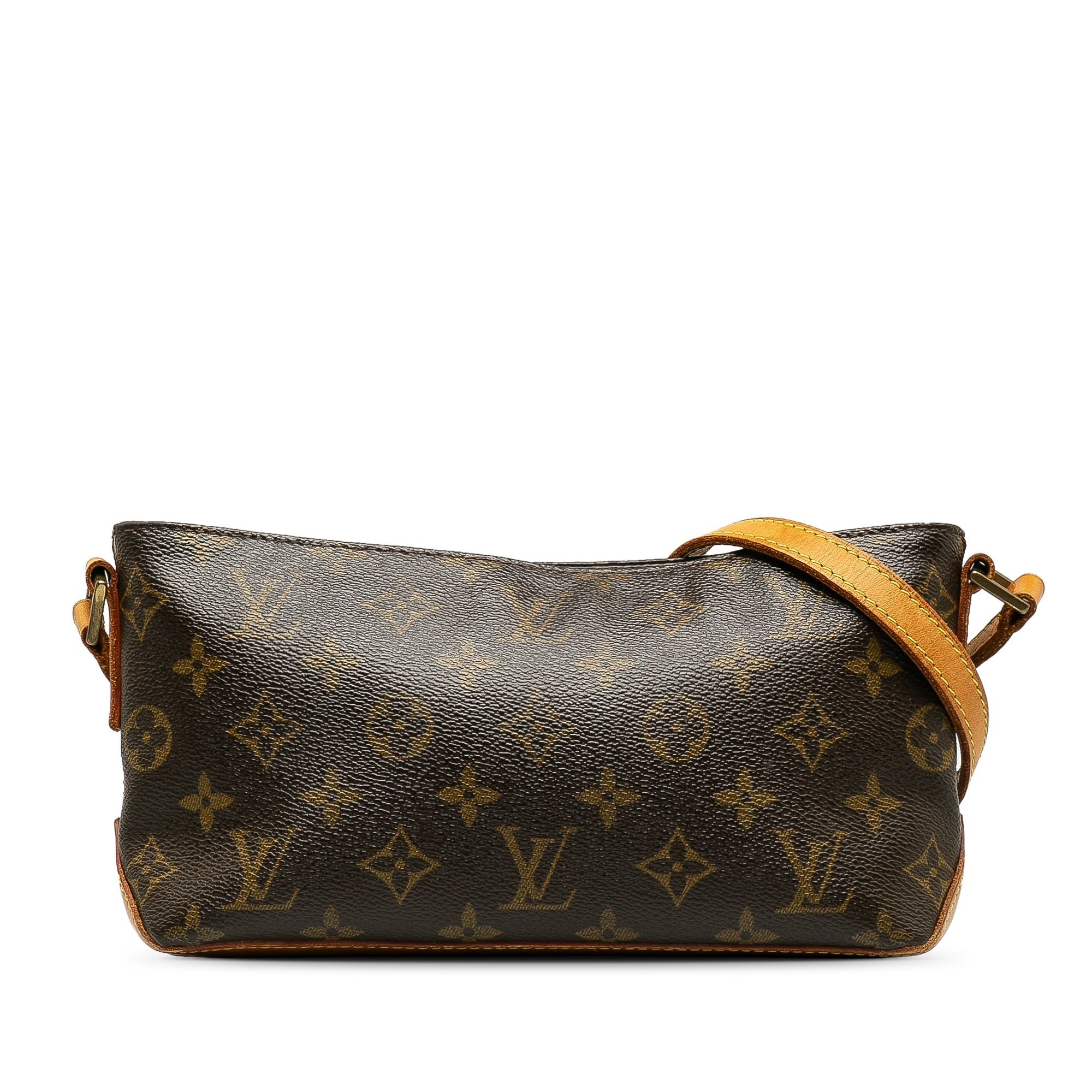 image of Louis Vuitton Monogram Trotteur Crossbody Bag in Brown, Women's