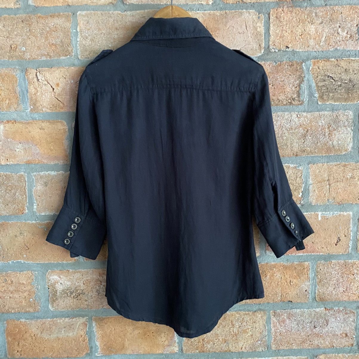 Japanese Brand G.O.A Vintage Black Shirt with Front Pockets Size M / US 6-8 / IT 42-44 - 10 Thumbnail