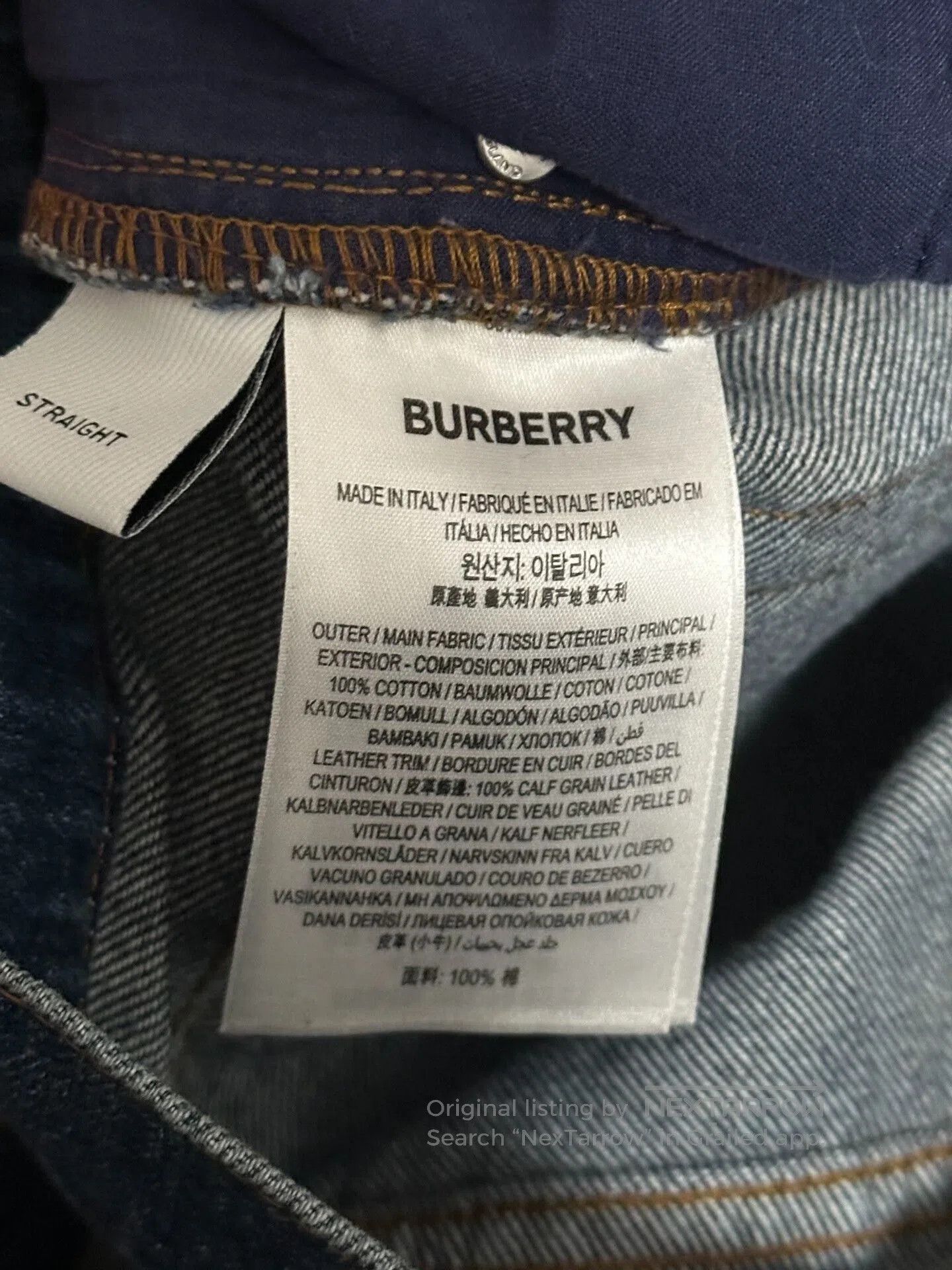 Burberry burberry new denim pants with logo. Size US 32 / EU 48 - 4 Thumbnail