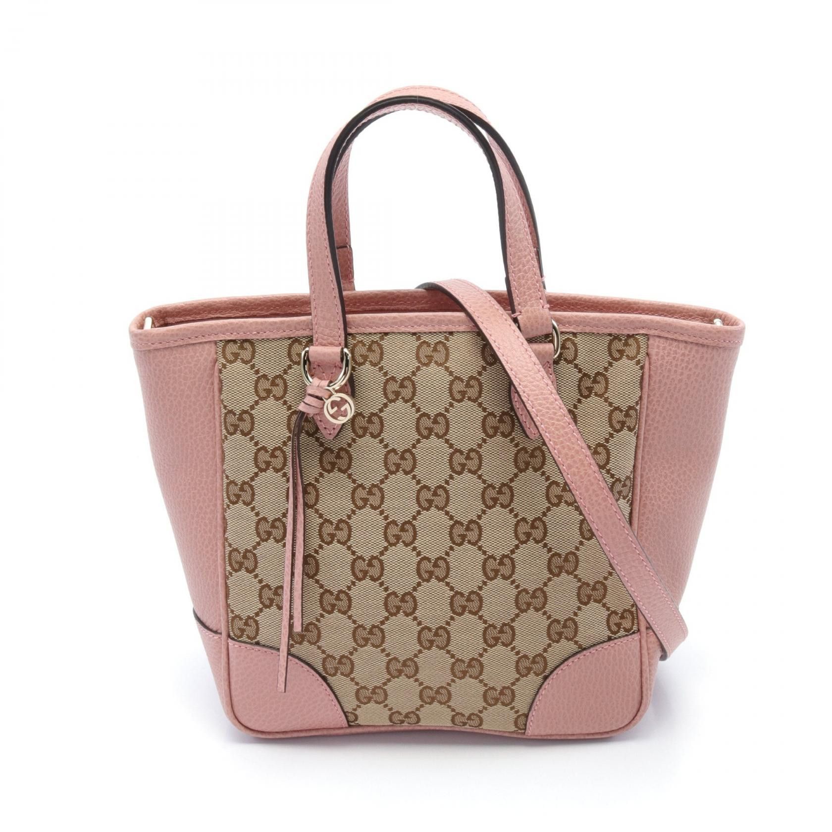Gucci Gucci GG Canvas & Leather Bree Handbag Canvas Handbag 449241 in Great Condition Size ONE SIZE - 1 Thumbnail