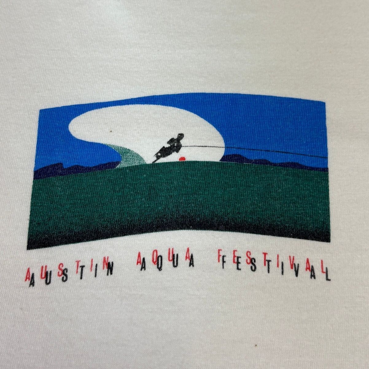 Vintage Vintage 1980s Austin Aqua Festival Michael Schwab Art Tee Size US M / EU 48-50 / 2 - 1 Thumbnail