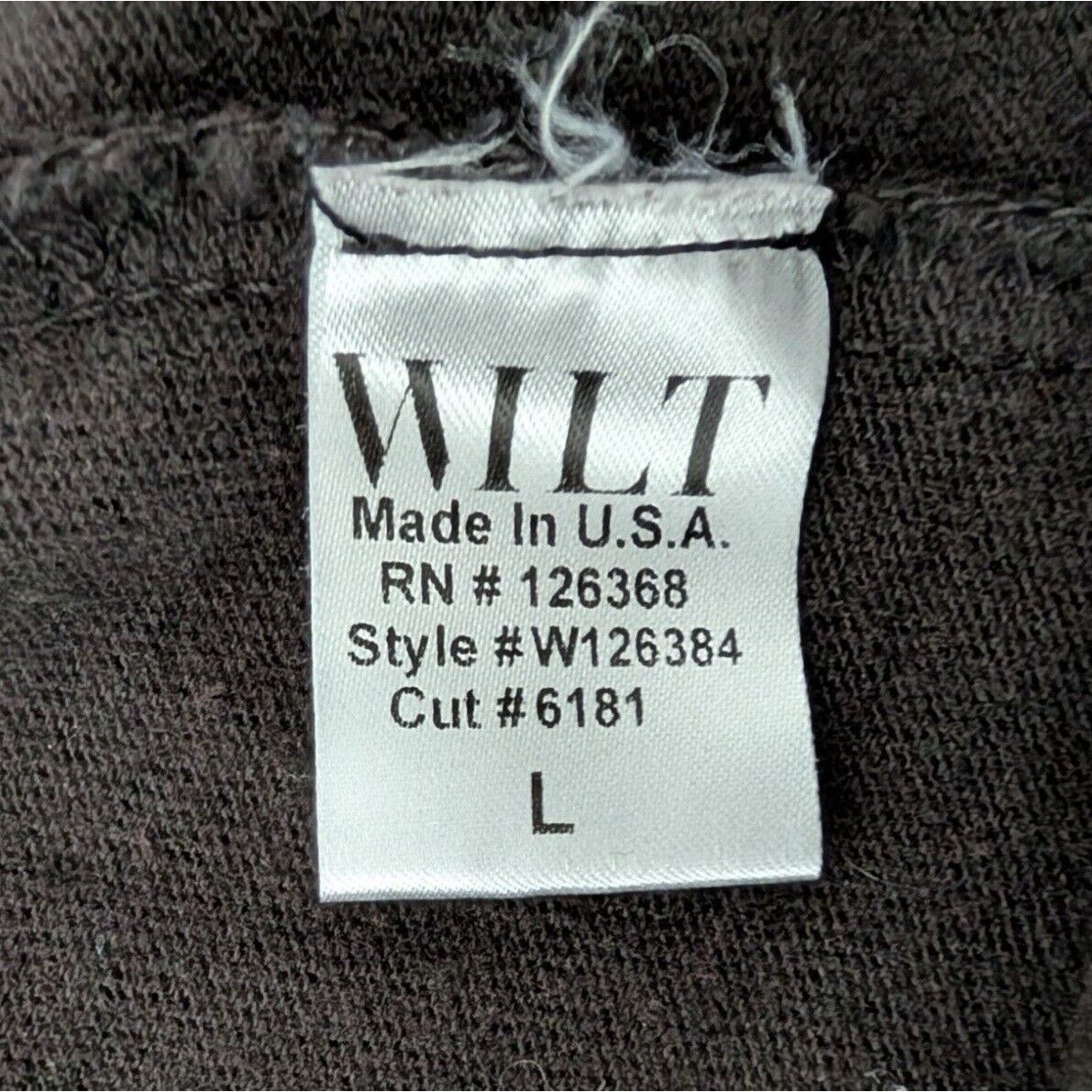 Designer Wilt Wide Leg Pull On Pants Womens Size Large Black 100% Cot Size 32" / US 10 / IT 46 - 5 Thumbnail