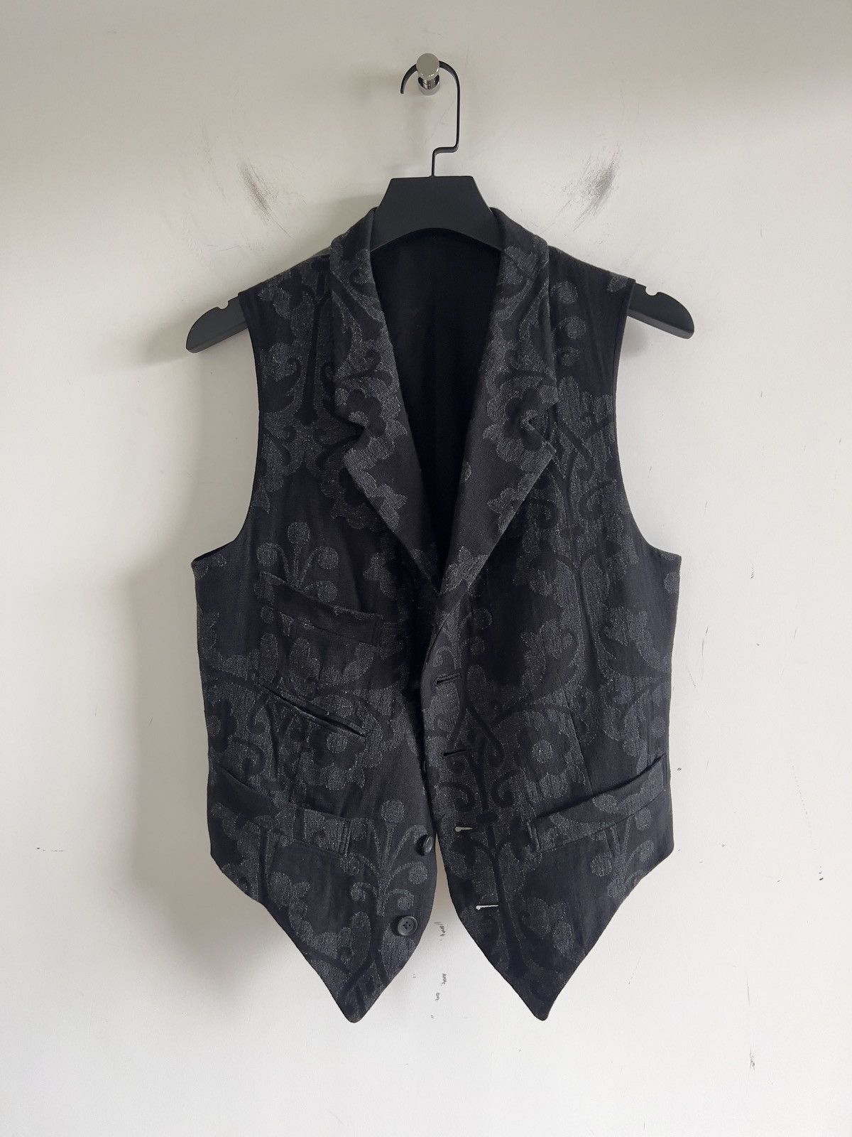 Yohji Yamamoto Yohji Yamamoto Pour Homme INDIAN LEFT DECORATIVE CLOTH VEST Size US M / EU 48-50 / 2 - 6 Thumbnail