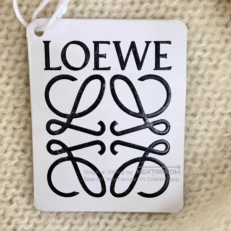 Loewe Loewe Color-Blocked Trim Design Mohair V-Neck Single Breas Size S / US 4 / IT 40 - 7 Thumbnail