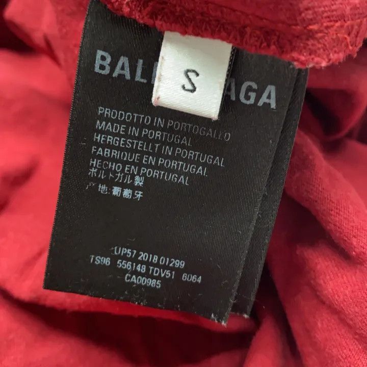 Balenciaga Balenciaga Balenciaga Red Logo Short Sleeve TShirt -2507 Size US S / EU 44-46 / 1 - 3 Thumbnail
