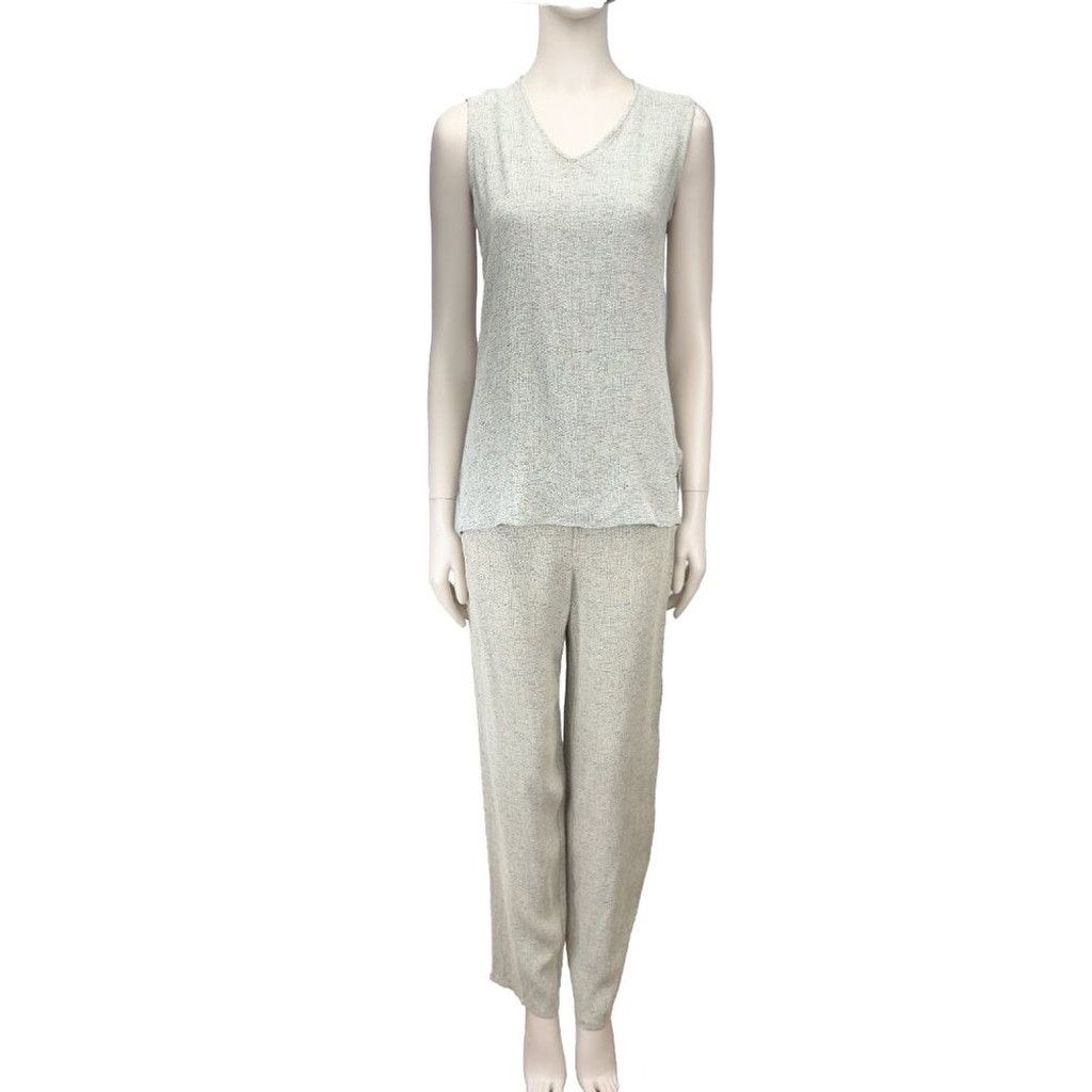 Gerard Darel GERARD DAREL 3 Pc Suit Flowy Gray Green Beige Pants Set s 38 Size S / US 4 / IT 40 - 2 Thumbnail