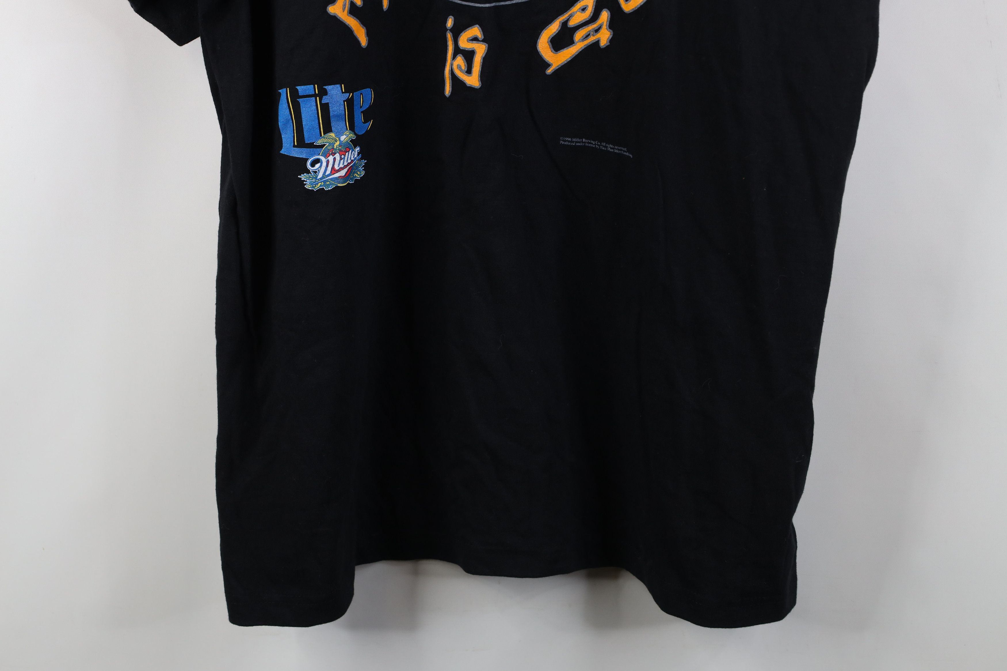 Vintage Deadstock Vintage 90s Life is Good Miller Lite Beer T-Shirt Size US XL / EU 56 / 4 - 15 Thumbnail