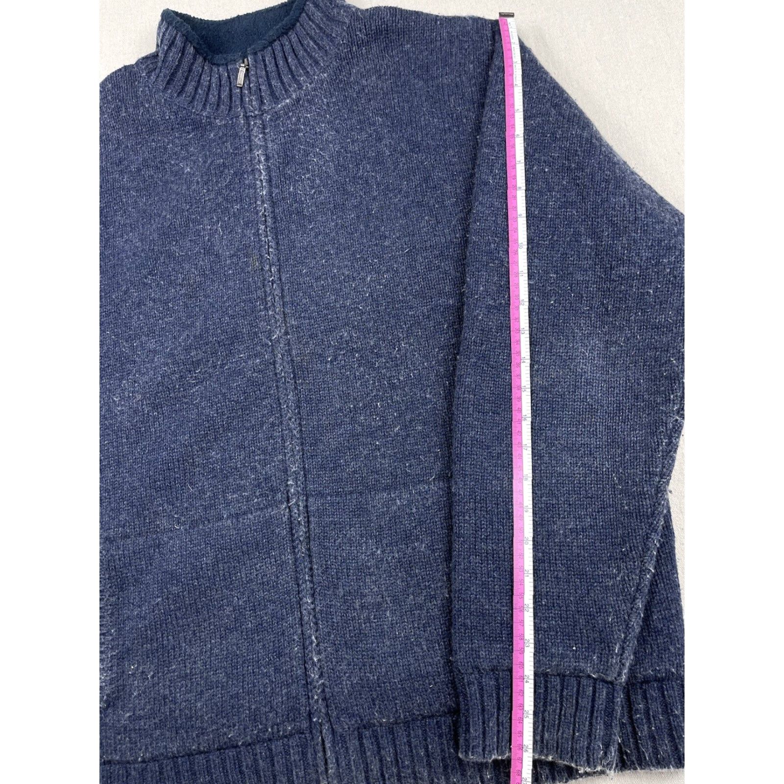 Vintage VINTAGE L.L. Bean Wool Sweater Jacket XL Mens Full Zip Blue Solid Outdoor Cardigan Size US XL / EU 56 / 4 - 6 Thumbnail