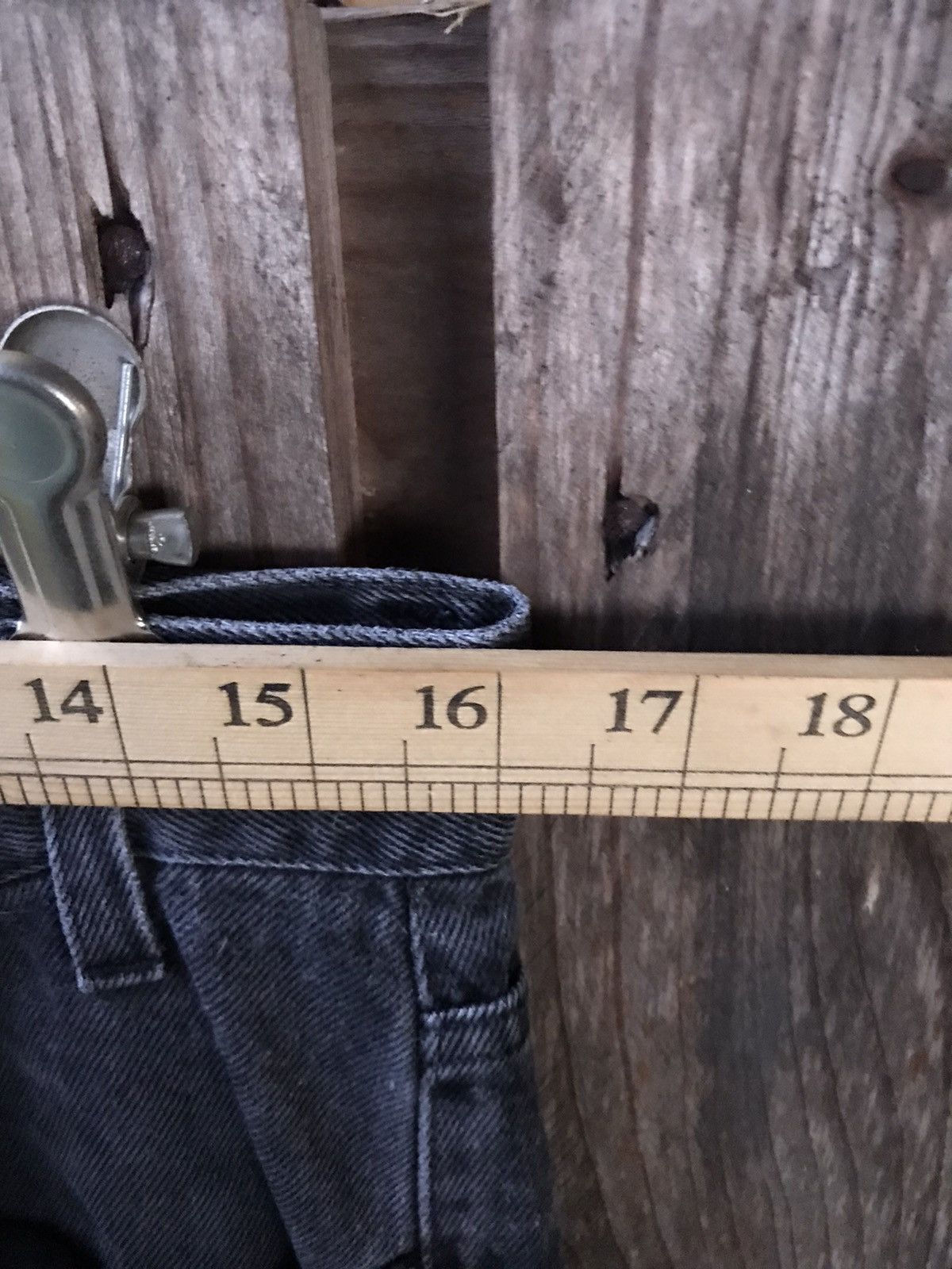 Armani × Giorgio Armani × Vintage VTG 90s Armani Jeans Pin Logo Basic Denim Size US 32 / EU 48 - 7 Thumbnail
