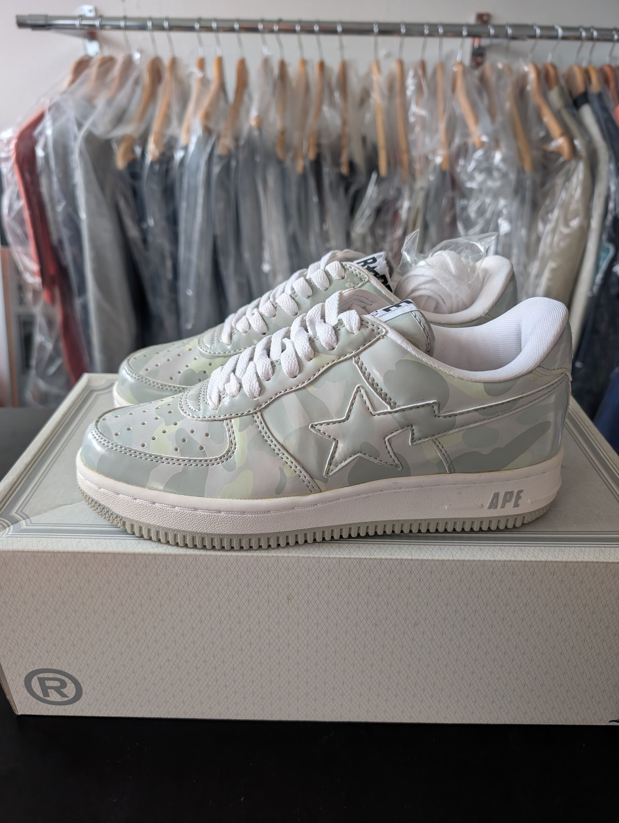 Bape Bapesta Grey Camo Brand New Dead Stock NIGO era Size US 7 / EU 40 - 1 Thumbnail