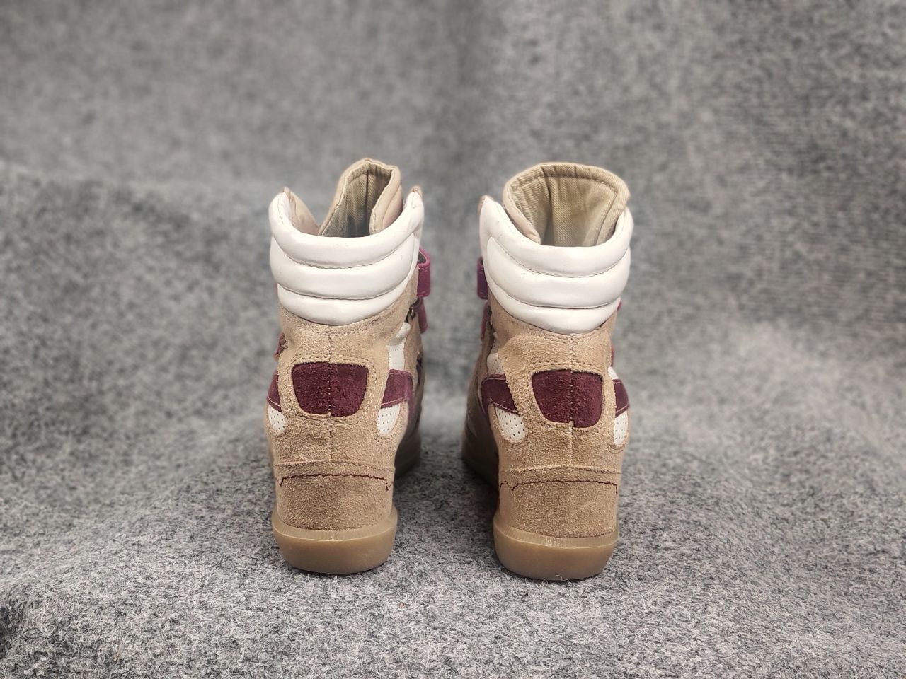 If Six Was Nine Vintage isabel marant Style wedge sneakers suede Velcro Y2K Size US 8 / IT 38 - 12 Thumbnail