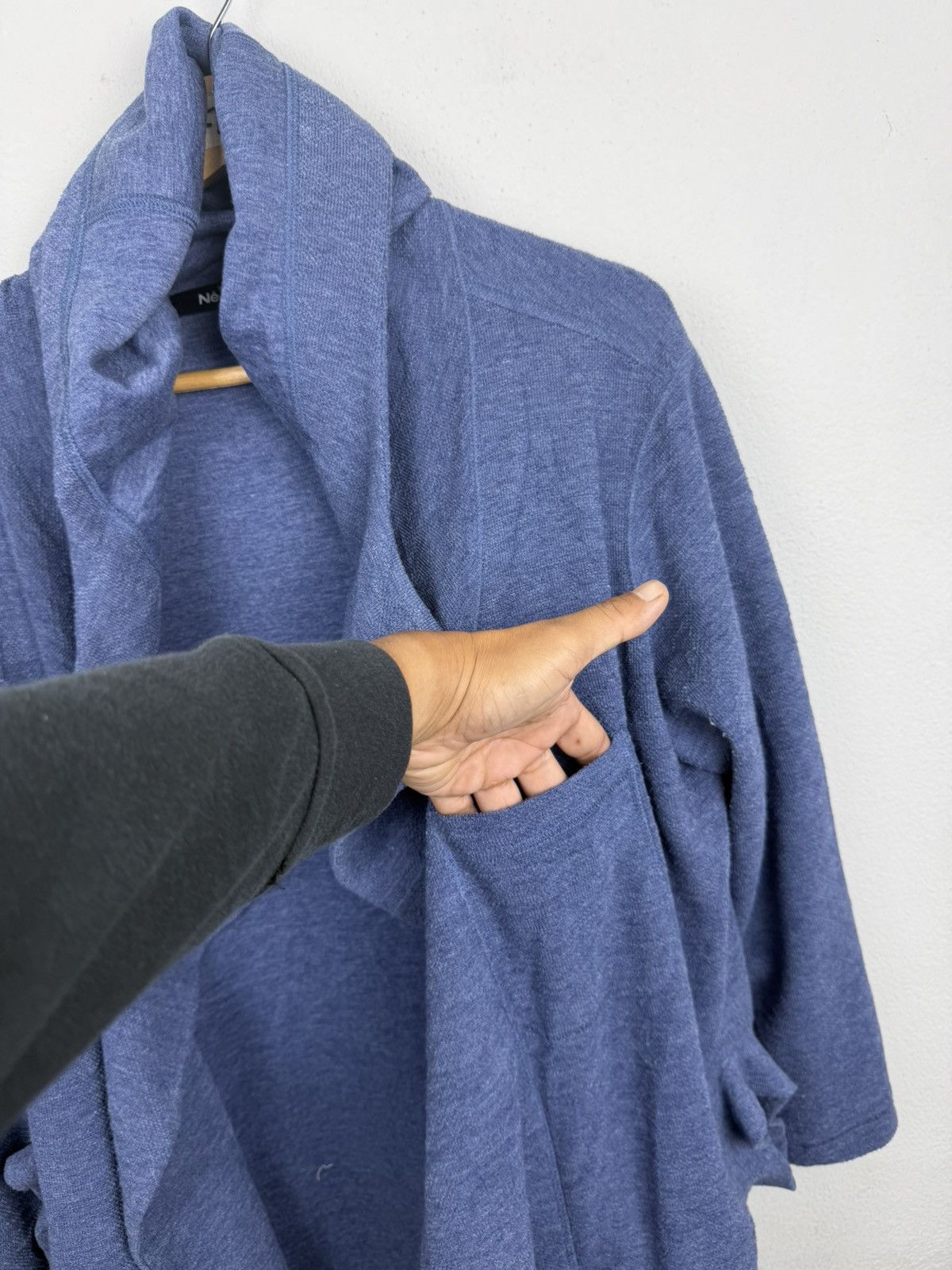 Ne-Net Né-net Issey Miyake Japan Draped Hooded Cardigan Jacket Size M / US 6-8 / IT 42-44 - 4 Thumbnail