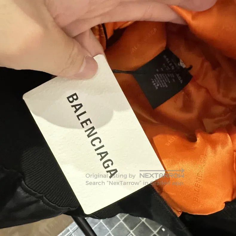 Balenciaga Balenciaga Black and orange bomber embroidered pilot jacke Size US L / EU 52-54 / 3 - 7 Thumbnail