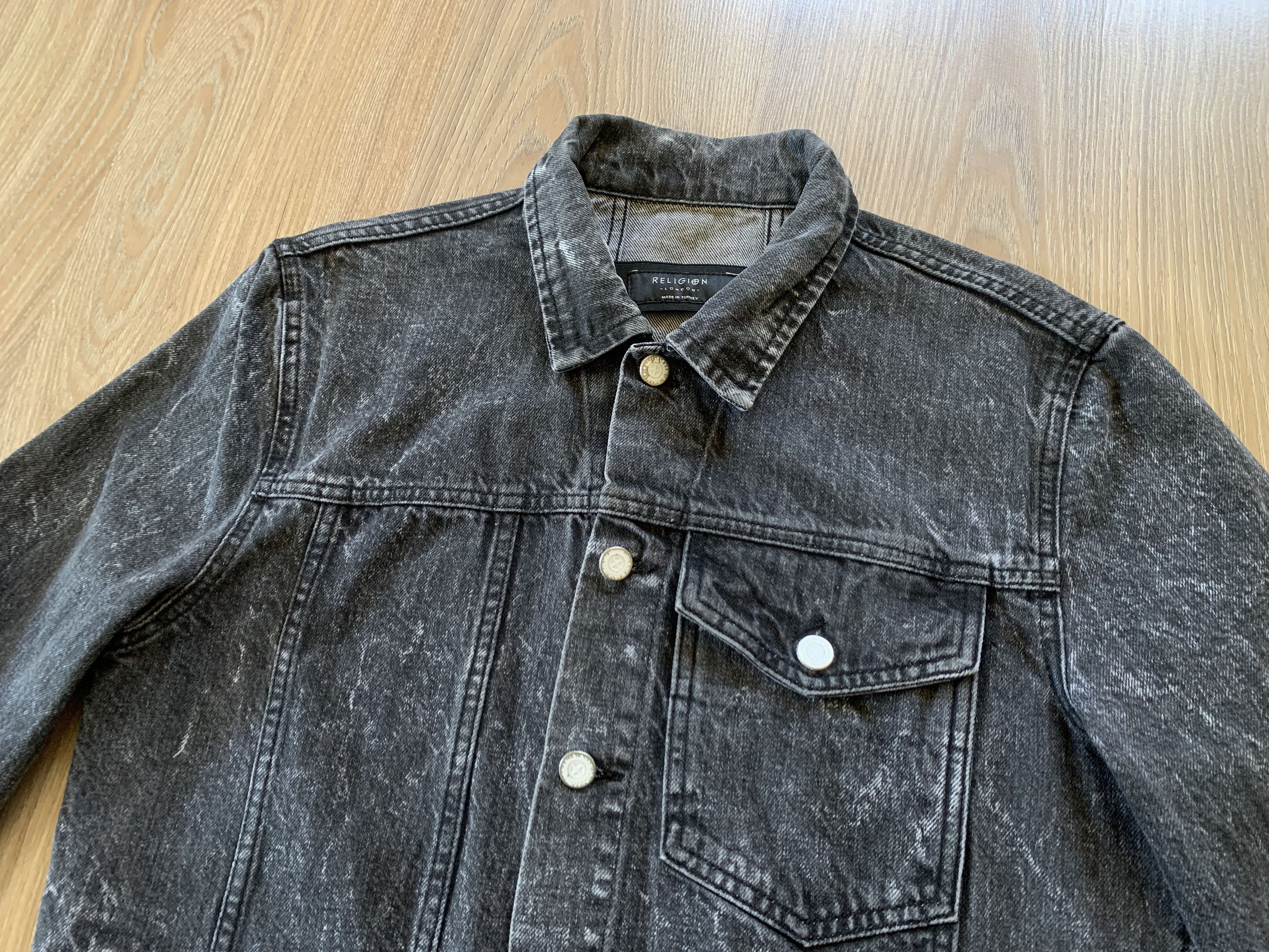 Other Religion London Wash Grey Denim Jacket Size US S / EU 44-46 / 1 - 4 Thumbnail