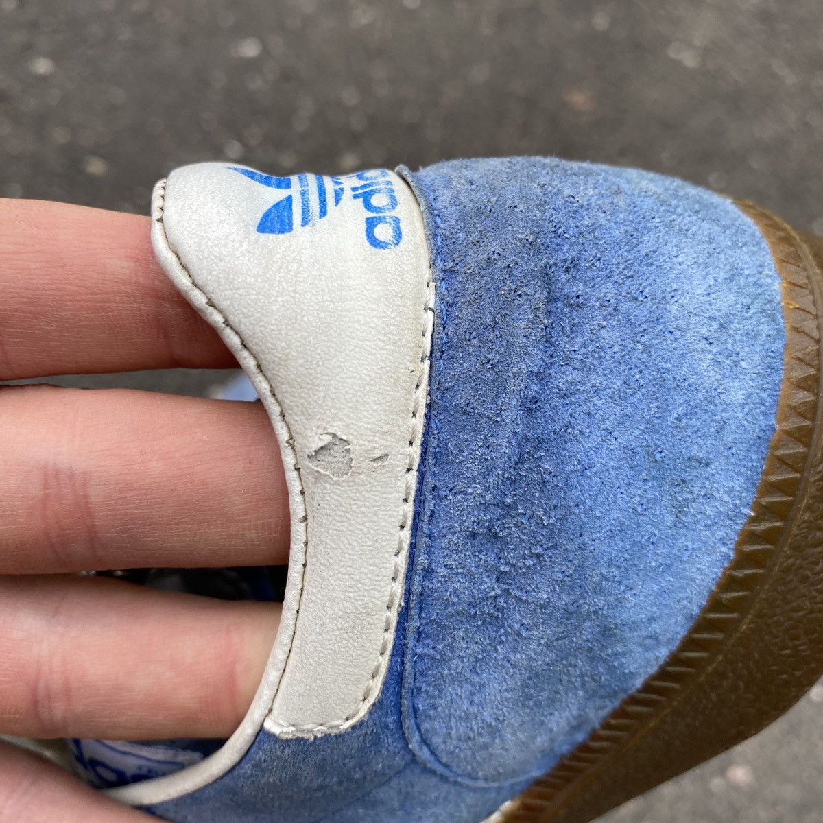 Adidas × Vintage Adidas Handball Spezial vintage rare blue sneakers us 9 Size US 9 / EU 42 - 13 Thumbnail