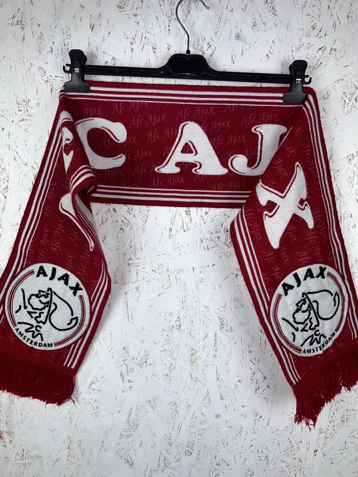 90s Vintage AFC Ajax AOP Soccer Fanwear Scarf Muffler