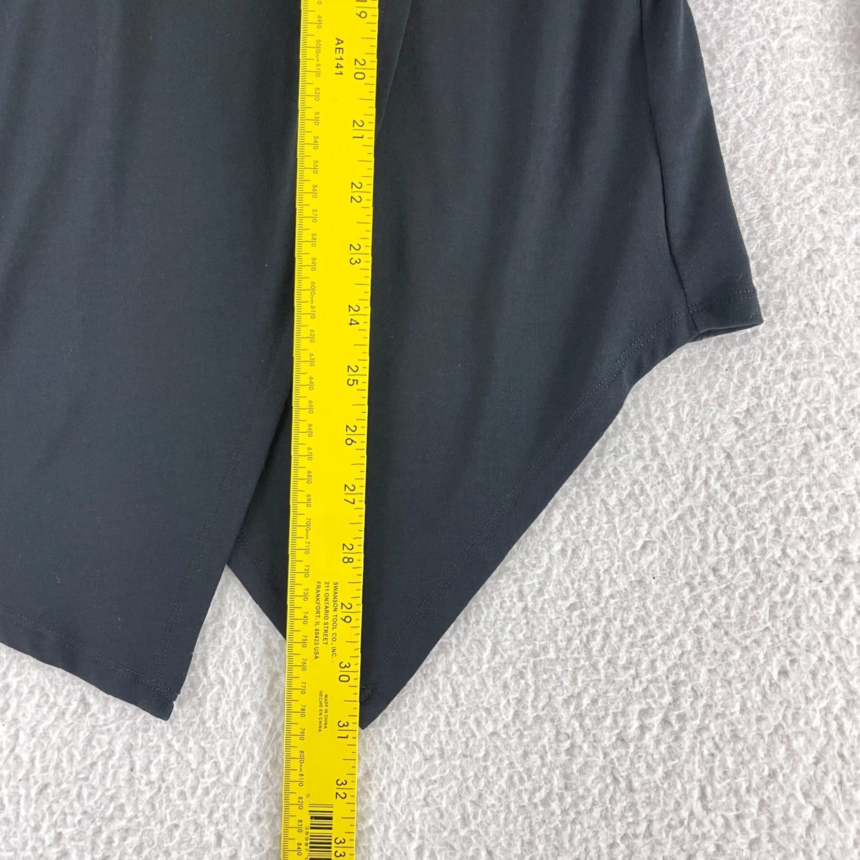 Vintage Betabrand Shirt Womens Medium Solid Black Long Sleeve Faux Wrap Stretch Casual Size M / US 6-8 / IT 42-44 - 6 Thumbnail