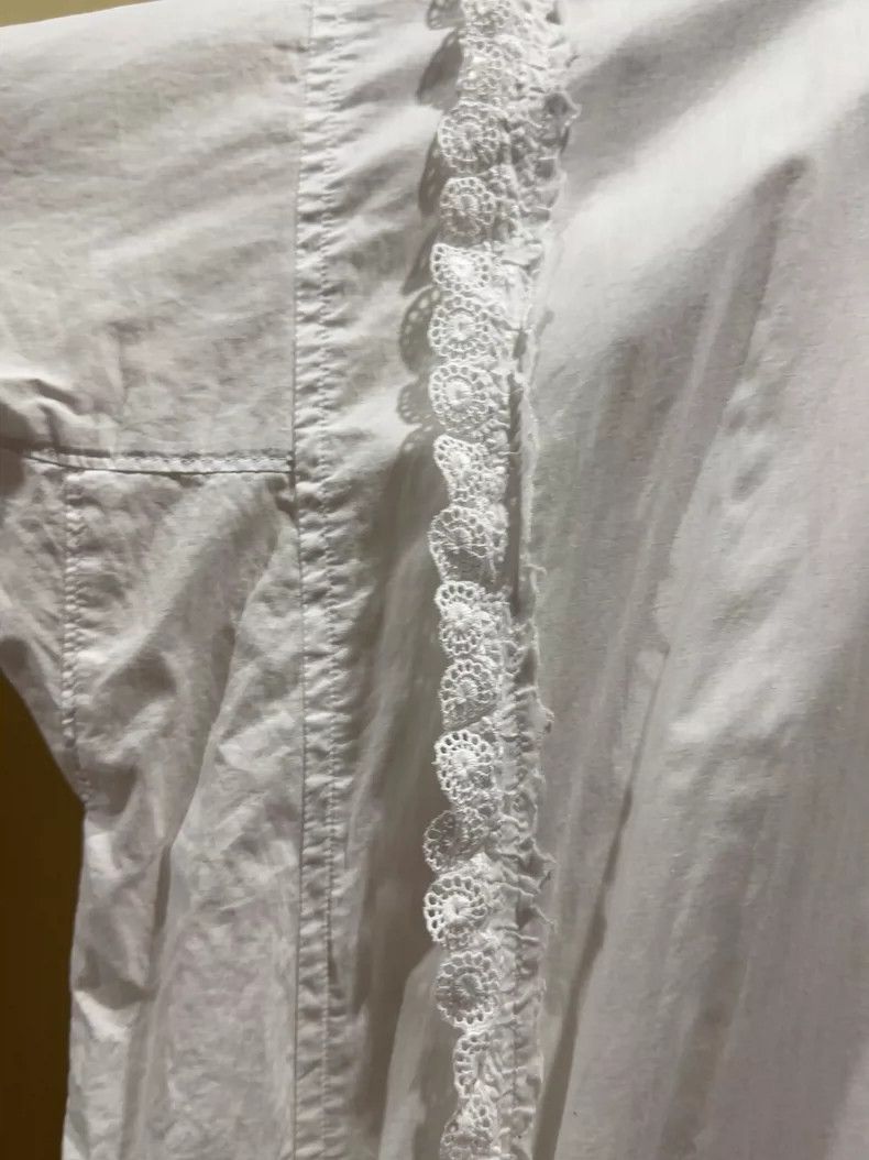 Comme des Garcons Comme Des Garcons Cotton Lace Shirt Dress Size XS / US 0-2 / IT 36-38 - 2 Thumbnail